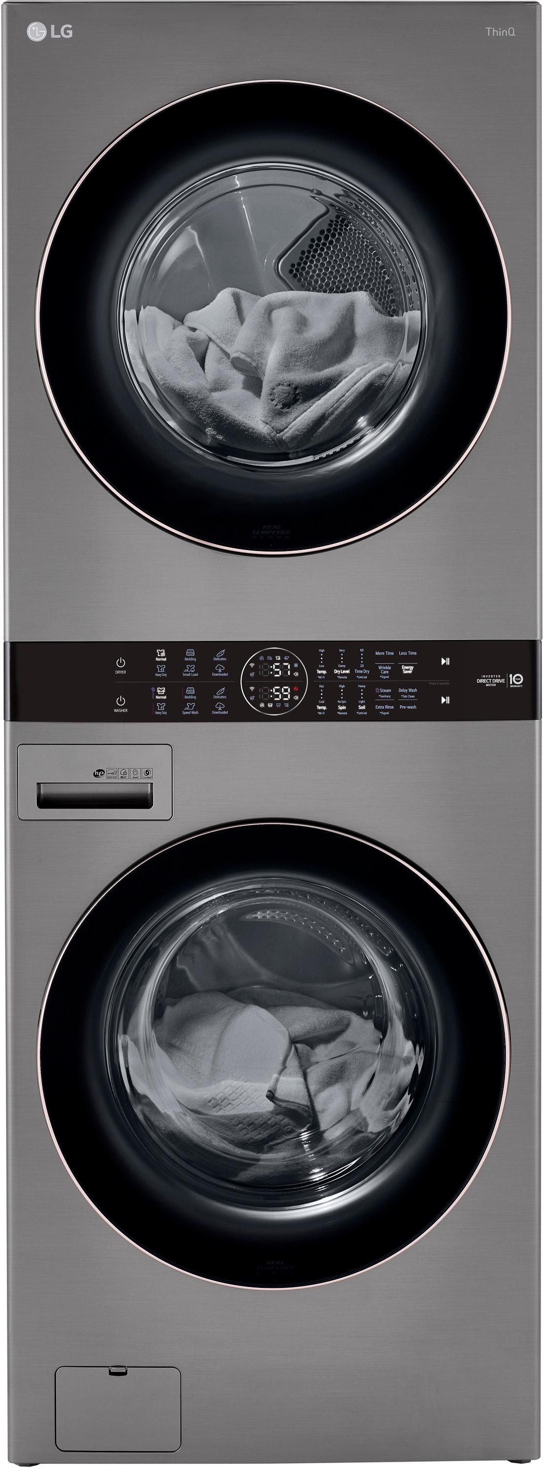 LG LG Single Unit Front Load WashTower with Center Control Washer and 7.4 cu. ft. Electric Dryer, 4.5 cu. ft. WKE100HVA