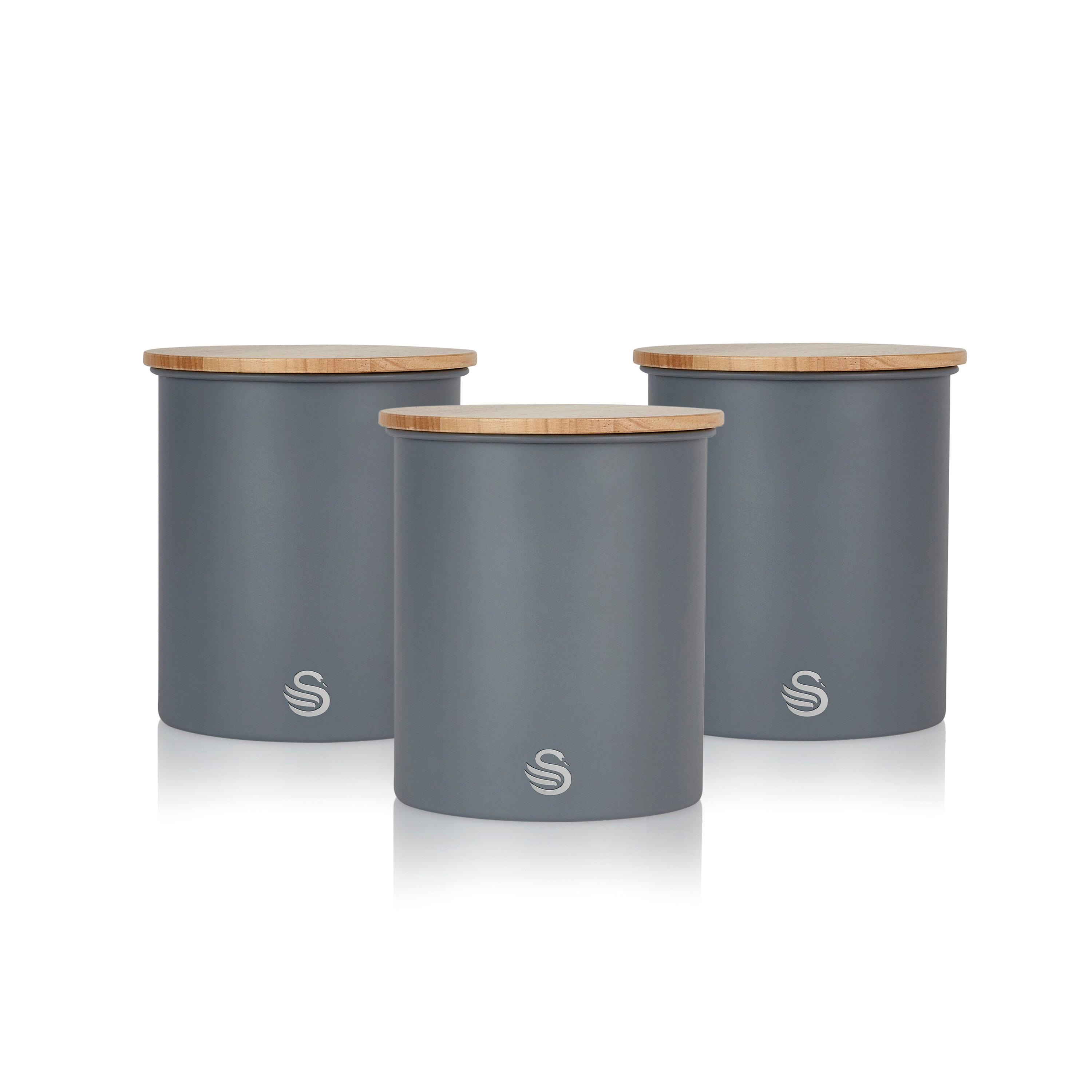 Swan Swan Nordic Set of 3 Cannisters
