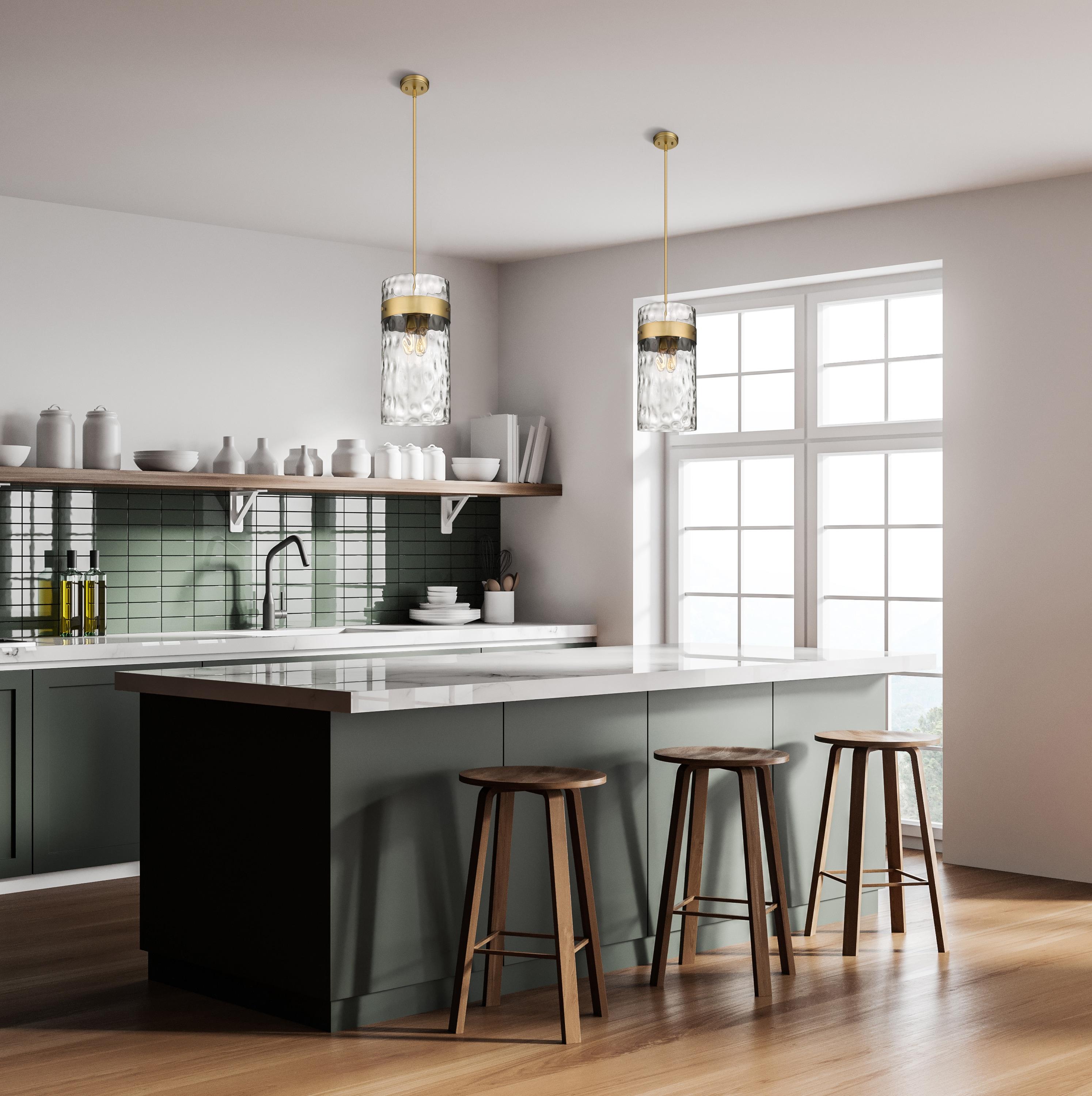 Z-Lite Fontaine 4 - Light Pendant in  Rubbed Brass