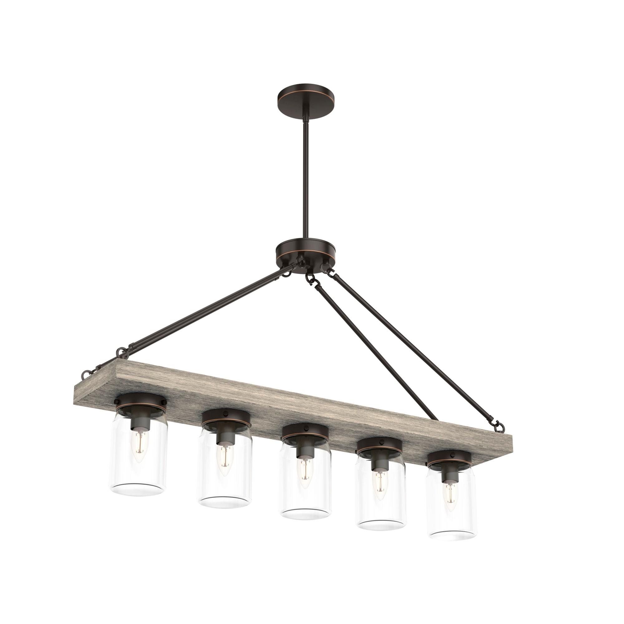 Hunter Fan Devon Park 5 - Light Kitchen Island Linear Pendant