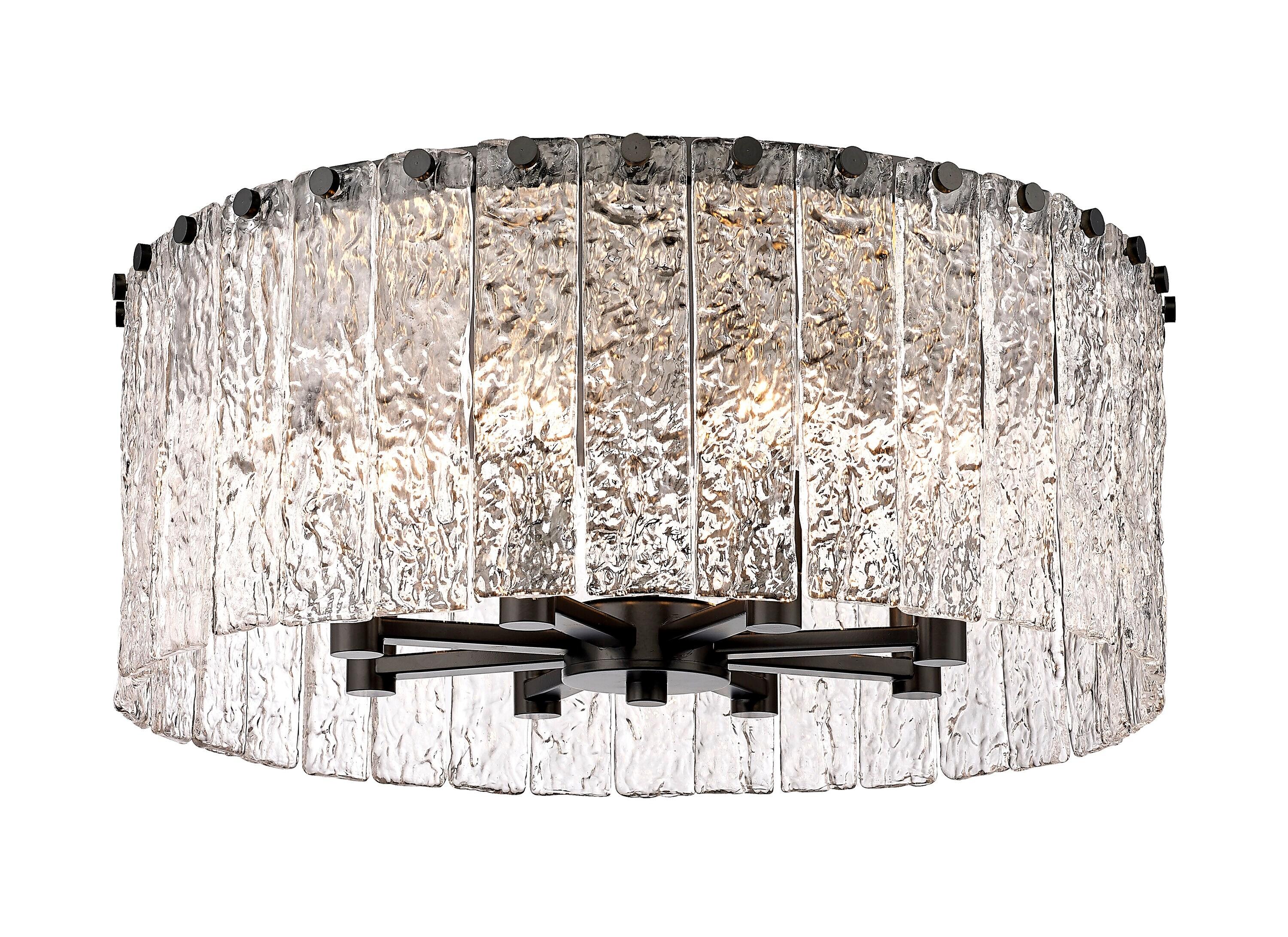 Z-Lite Glacier 8 - Light Flush Mount in  Matte Black