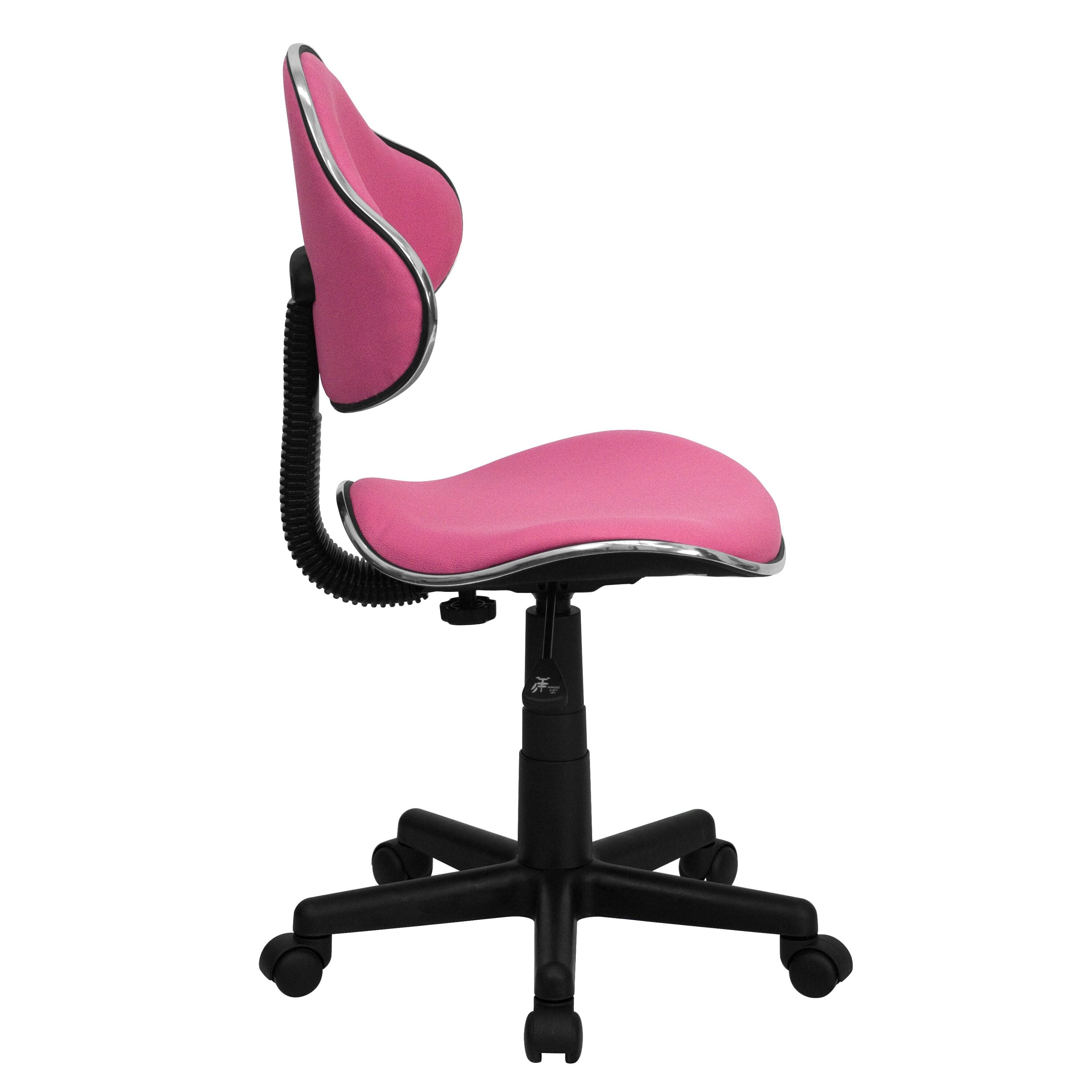Flash Furniture Whitney Pink Fabric Swivel Ergonomic Task Office Chair