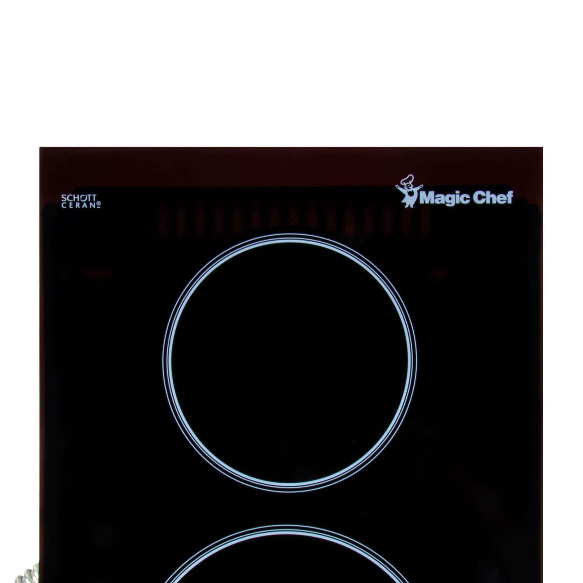 12 in. Radiant Electric Ceramic Glass Cooktop with 2 Elements, Black