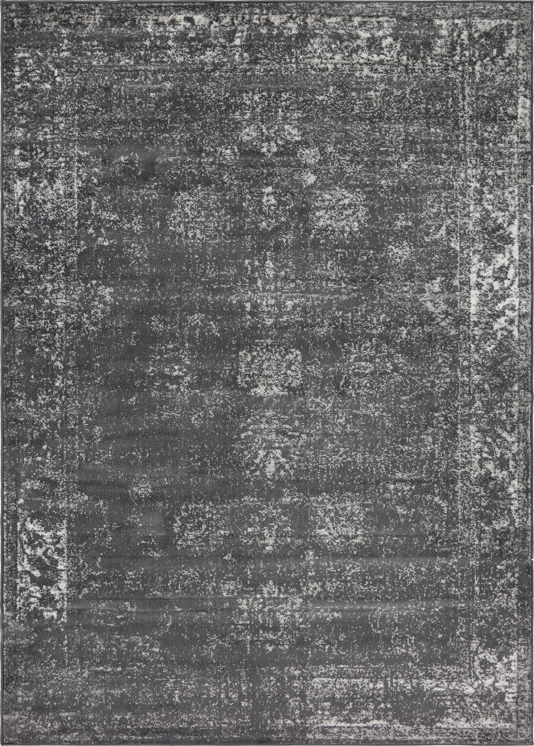 Unique Loom 7' 0 x 10' 0 Sofia Casino Dark Gray Area Rug