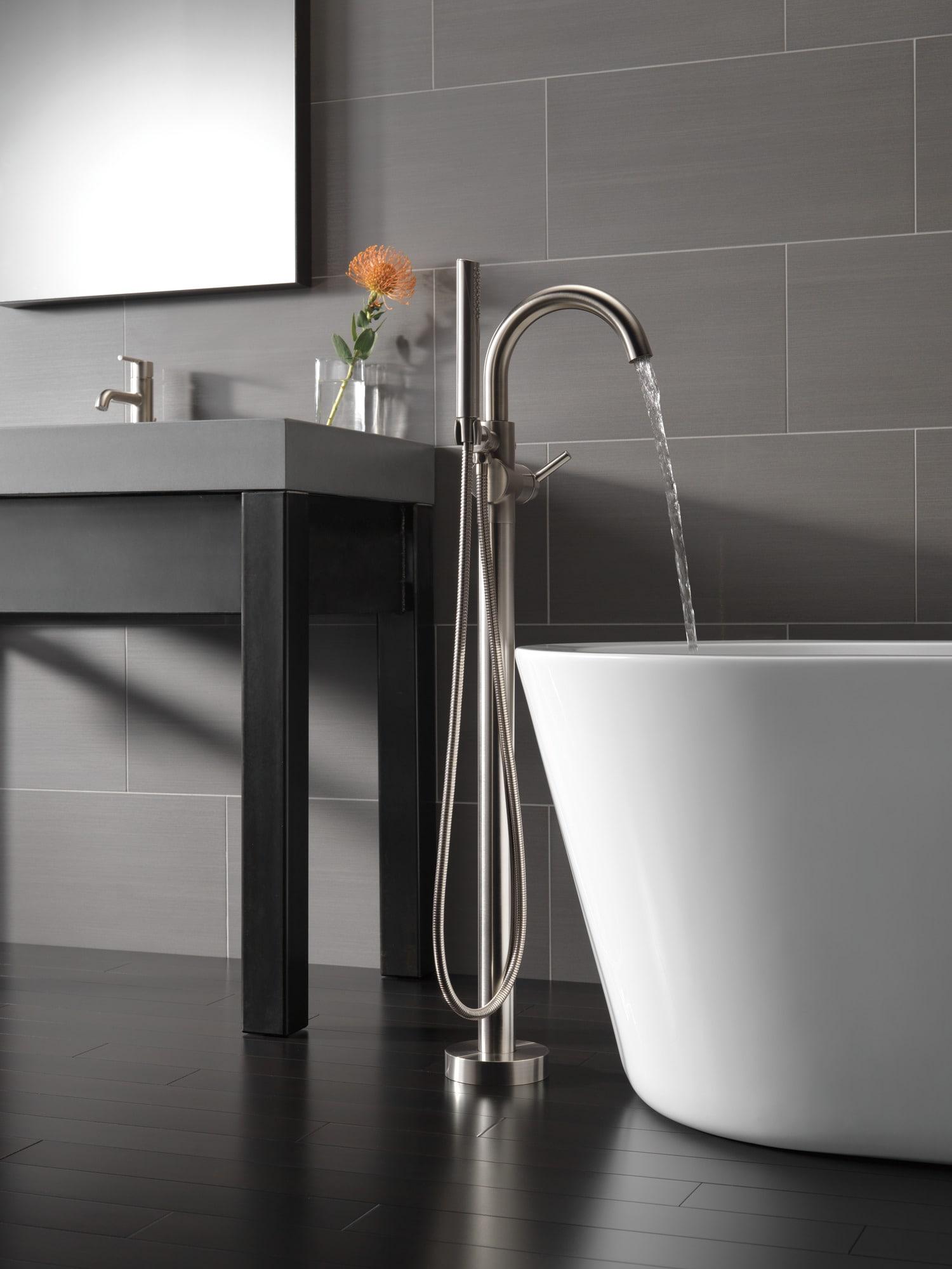 Trinsic Single Handle Floor Mounted Freestanding Tub Filler