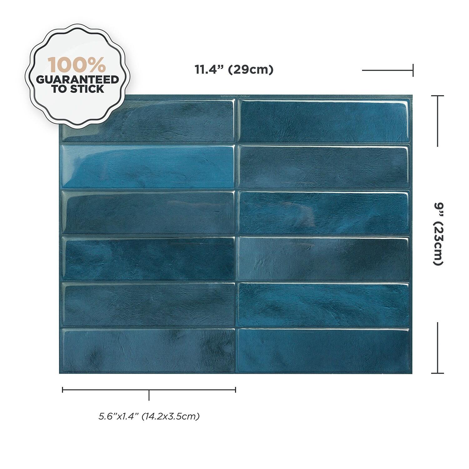 Peel and Stick Gel Backsplash Tile Morocco 11.5'' x 9''