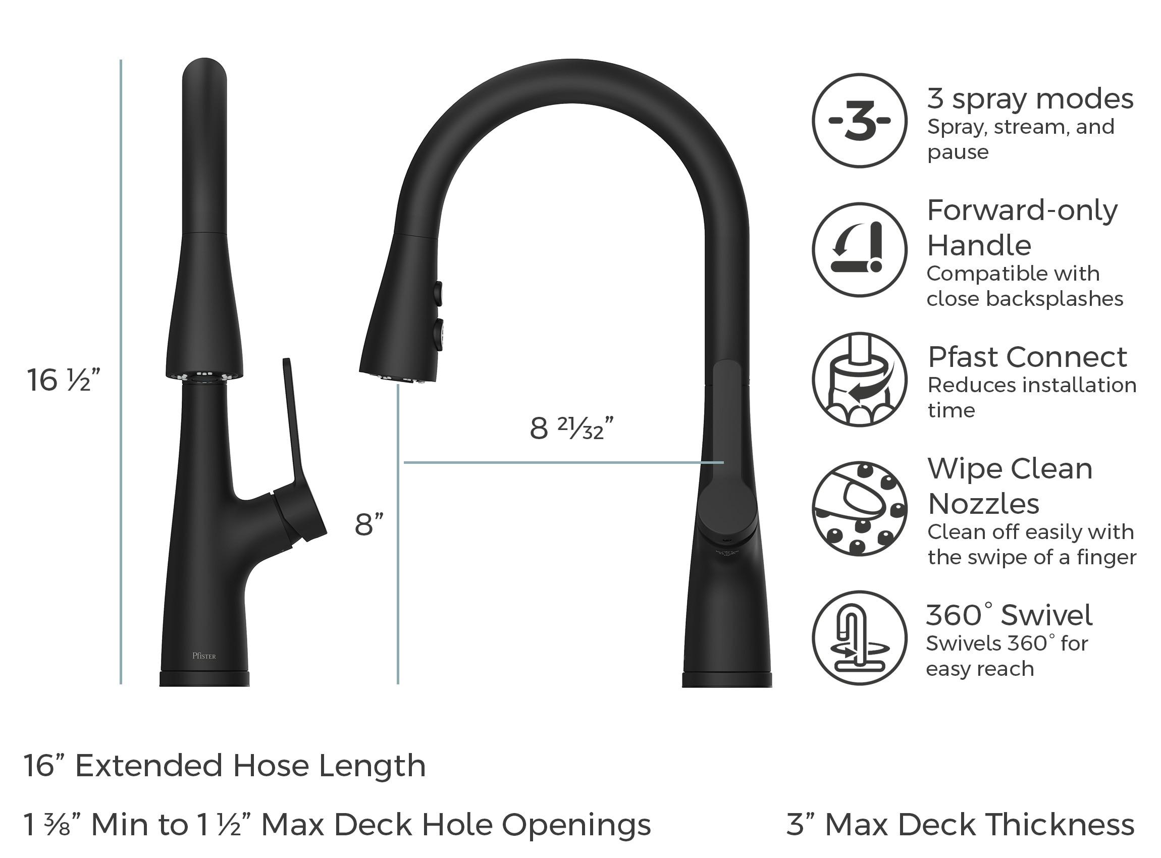 Neera Pull Down Single Handle Kitchen Faucet