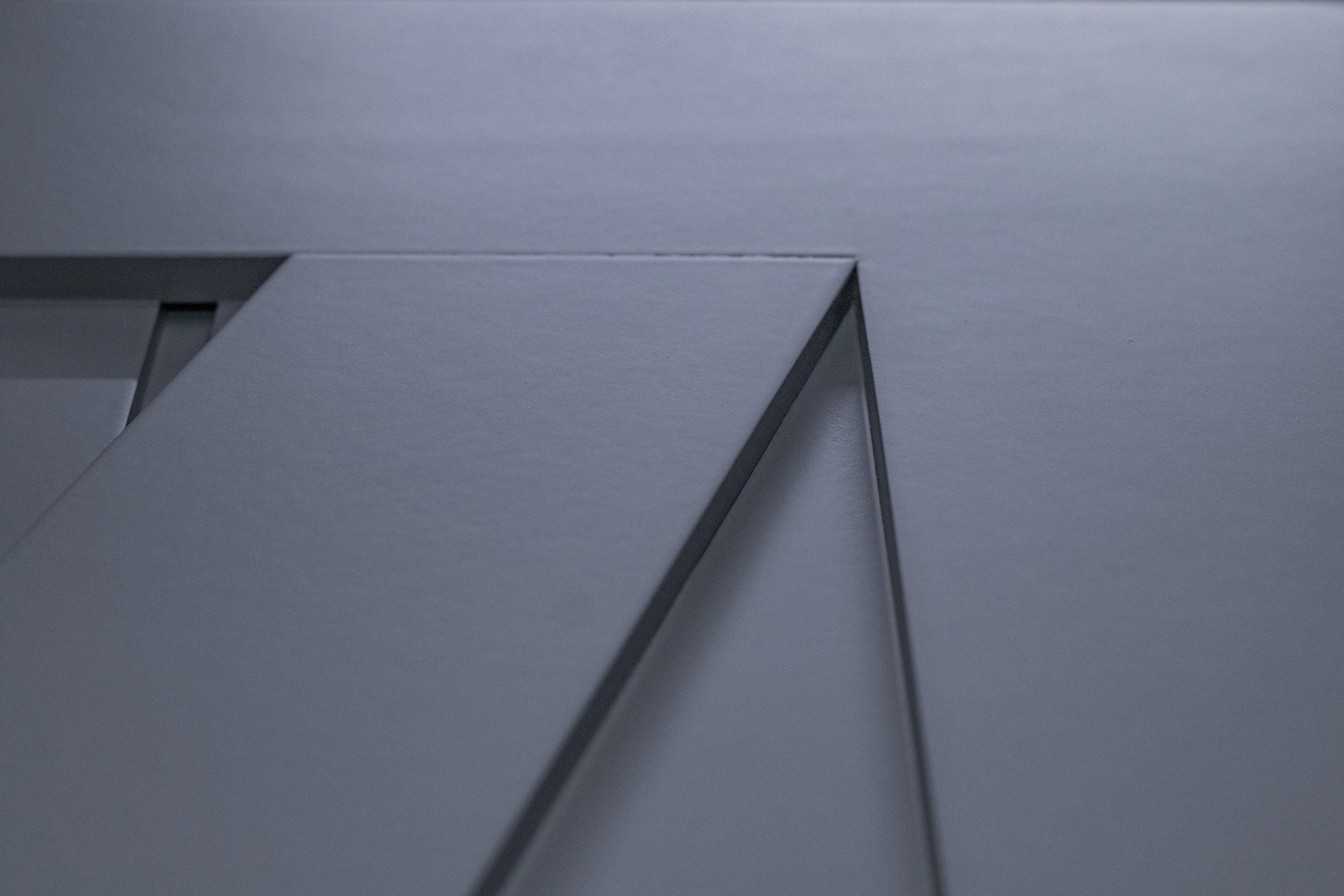 36 in. x 84 in. Z-Shape Solid Core Grey Finished Interior Barn Door Slab