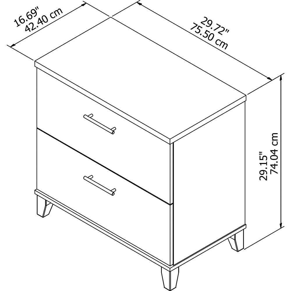 Magomed 2-Drawer Lateral Filing Cabinet