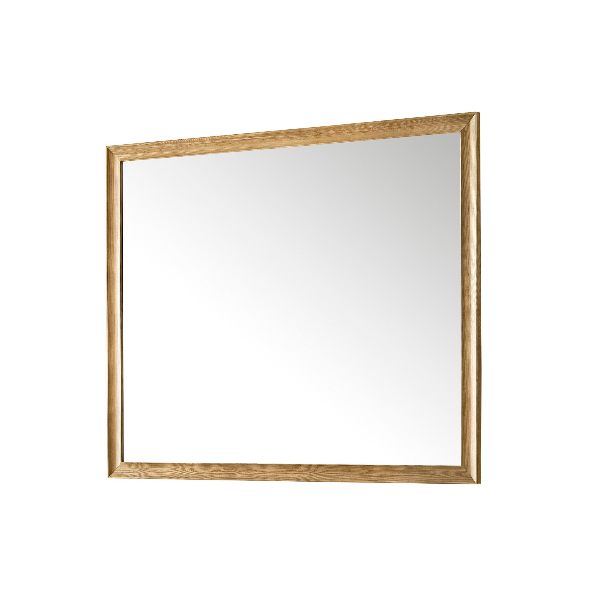 Glenbrooke Solid Wood Flat Wall Mirror