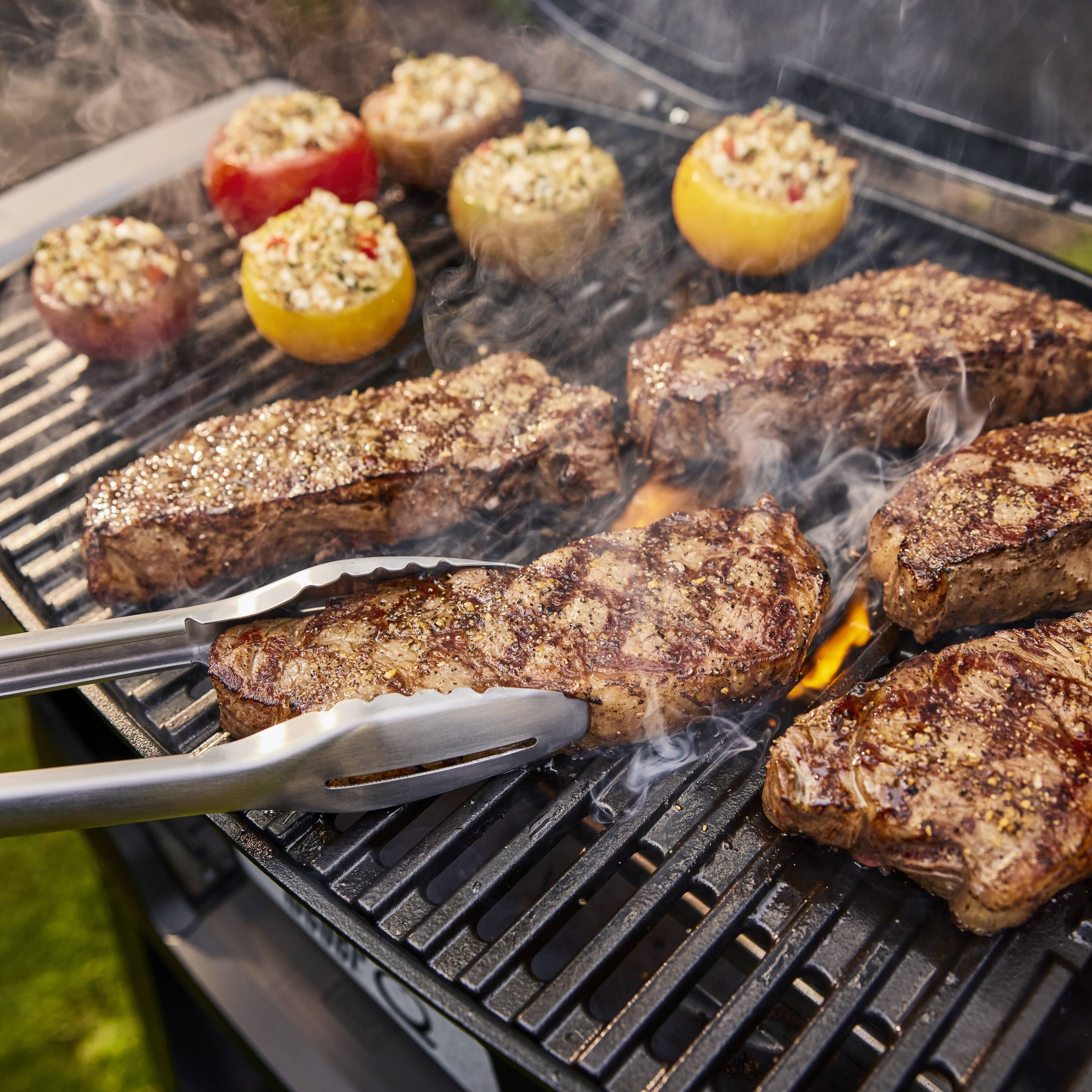 Weber Q2800N+ Gas Grill (Liquid Propane) With Stand Bundle, Black