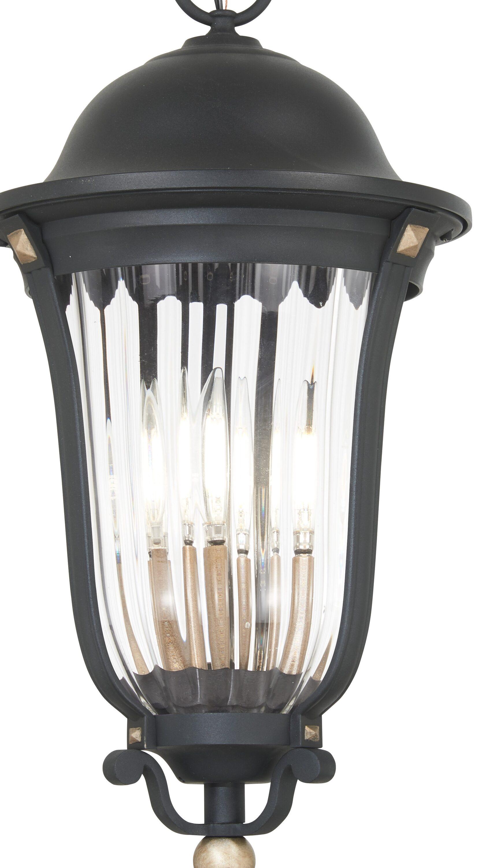 Minka Lavery Peale Street 24 3/4"H Arena Carbón y Vermeil Oro Luz Colgante para Exteriores