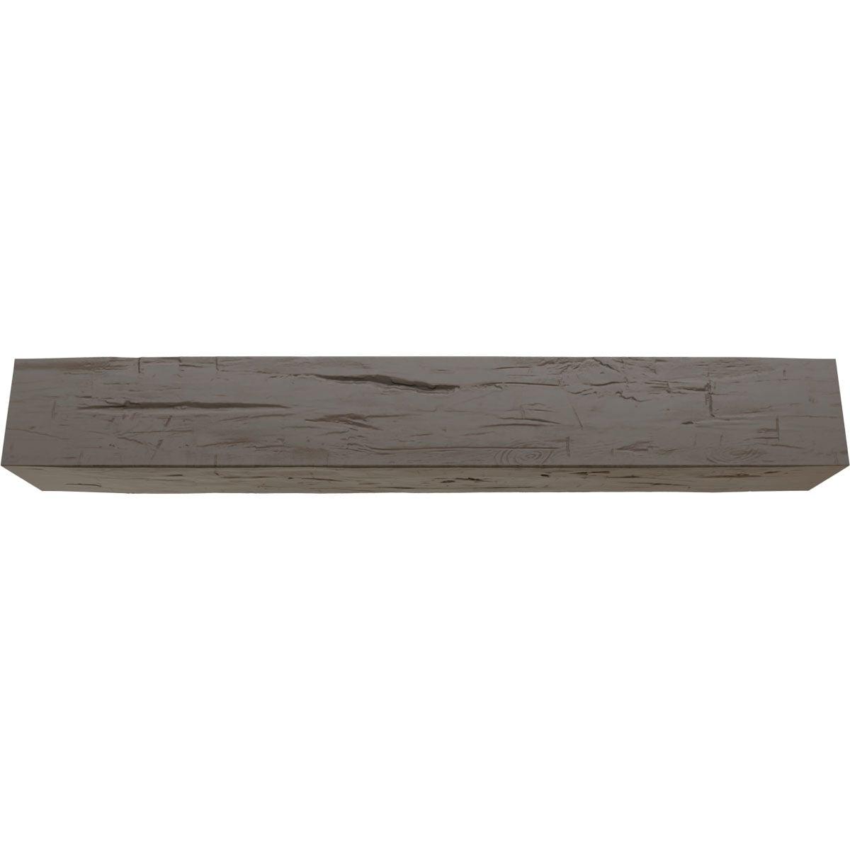 Ekena Millwork Hand Hewn Timberthane Faux Wood 3-Sided Ceiling Beam (U-beam)