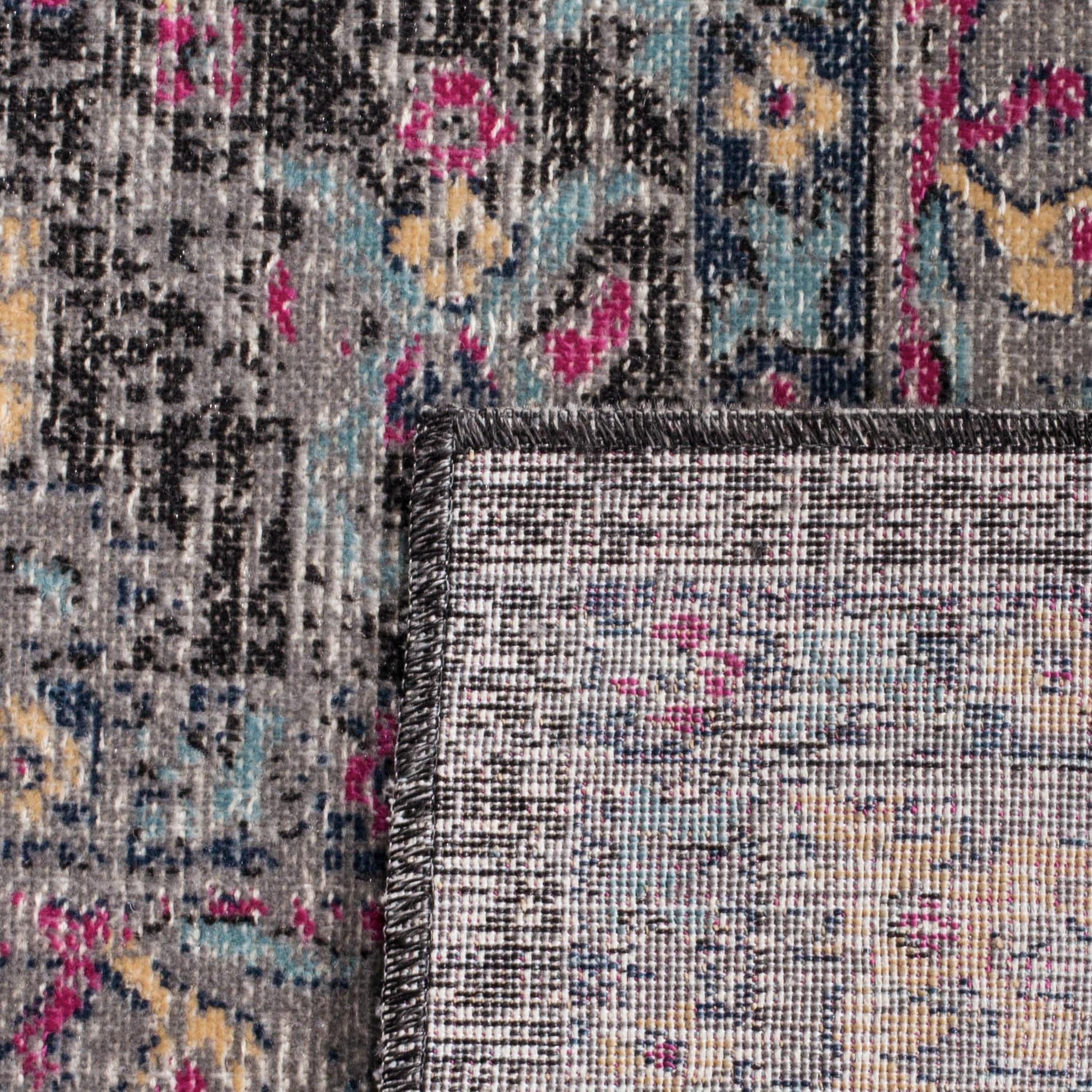 SAFAVIEH Artisan Blaze Oriental Area Rug, Light Grey/Black, 5'1" x 7'6"