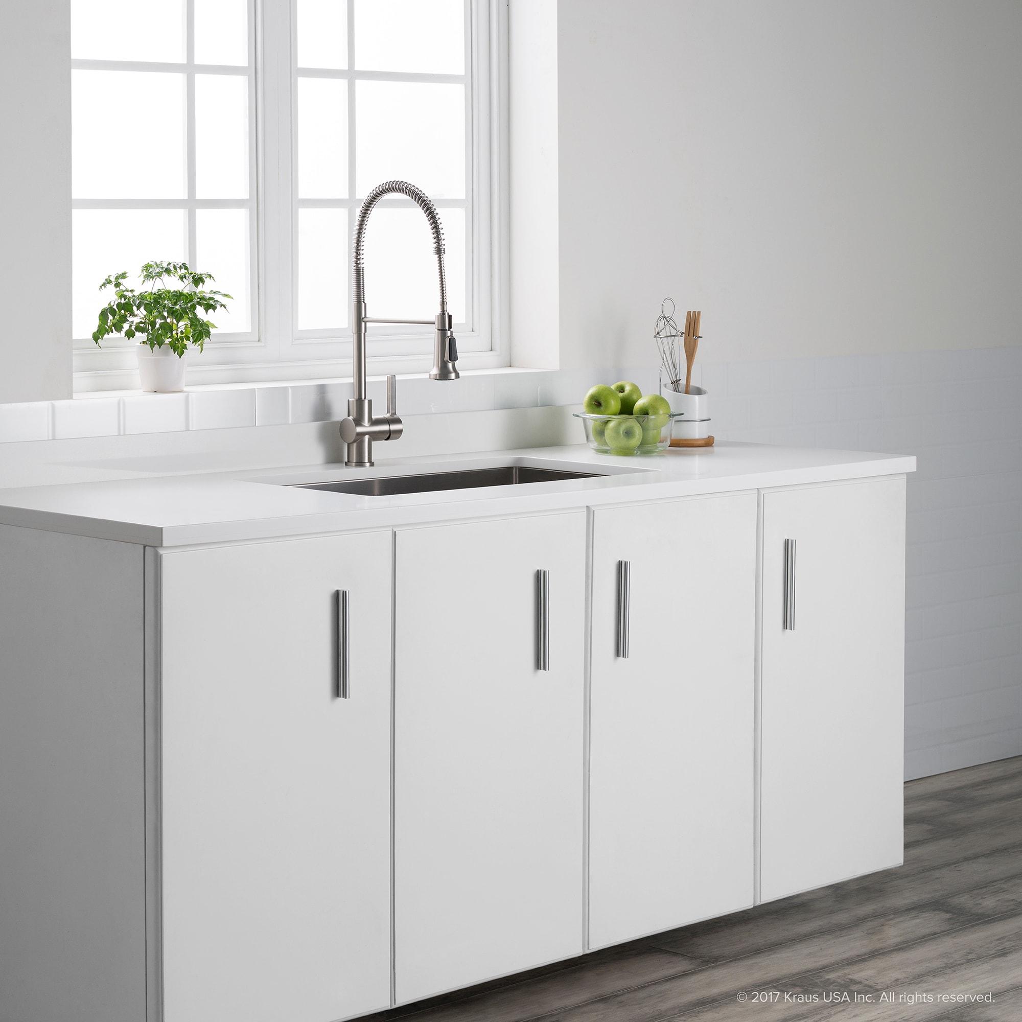 KRAUS Britt Single Handle Commercial Style Kitchen Faucet