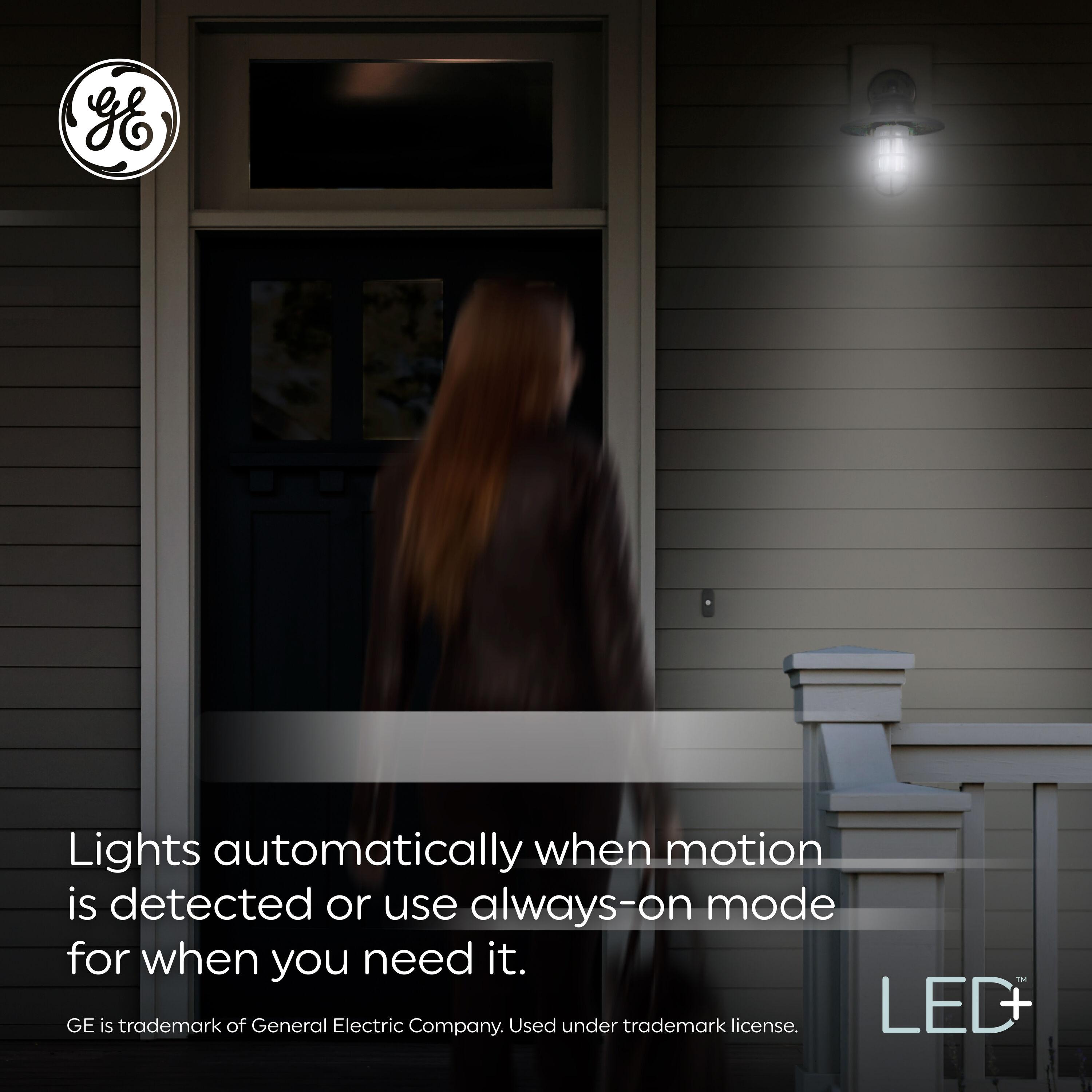 GE Lighting LED Motion Flood Light, Light Bulb, Warm White, 90-Watt Replacement PAR38