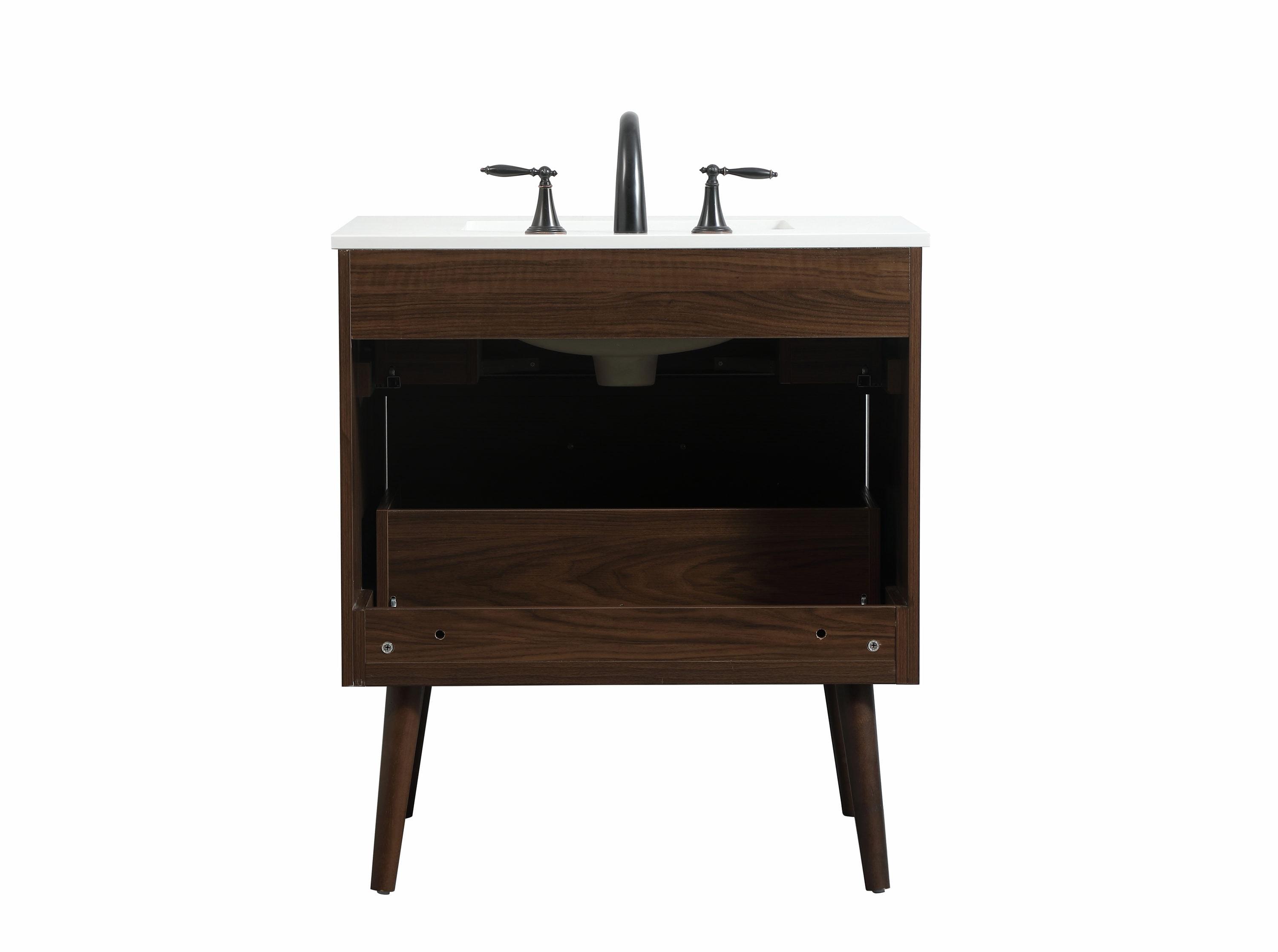 Elegant Kitchen and Bath Elegant Kitchen and Bath 30 Inch Single Bathroom Vanity