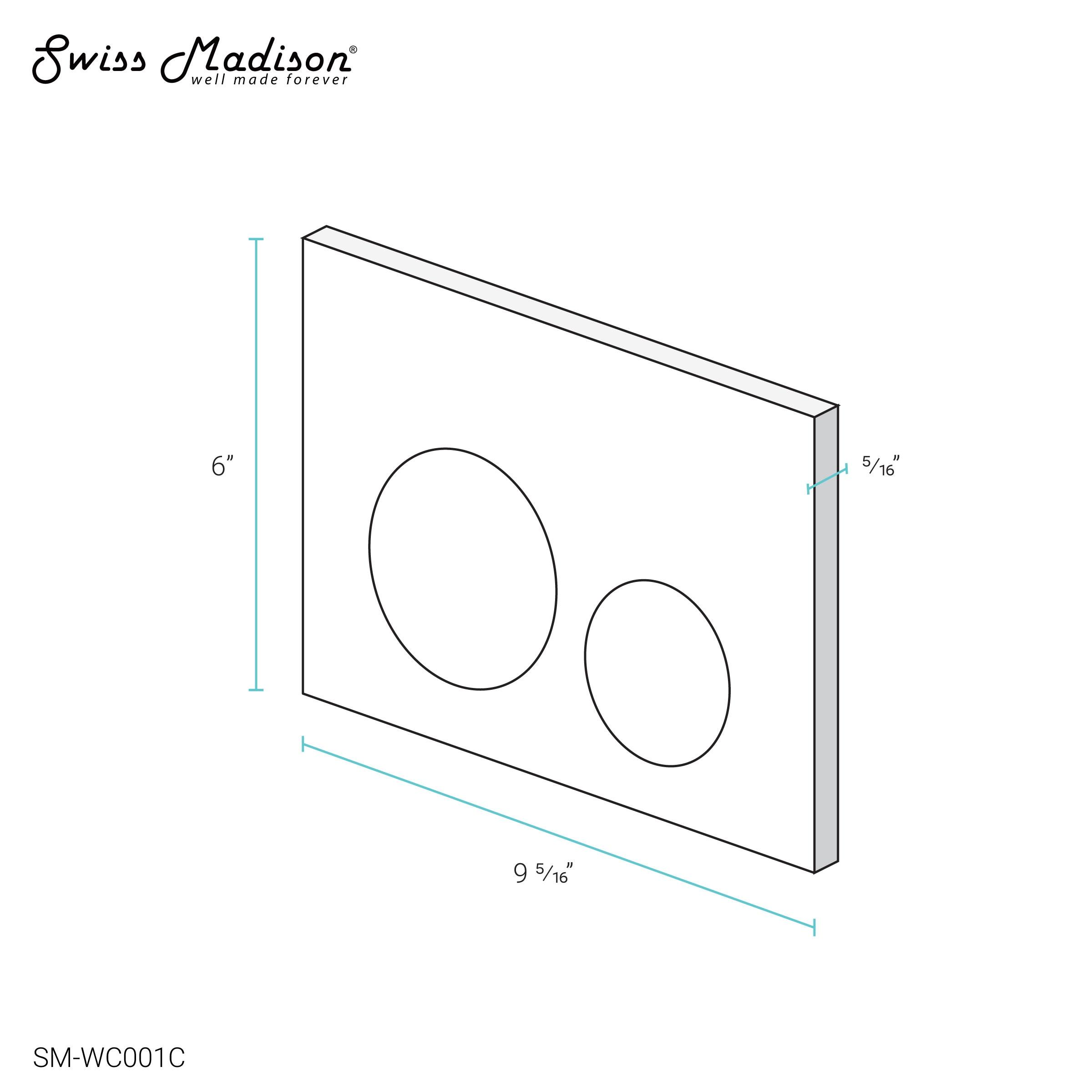 Wall Mount Actuator Push Button Plate