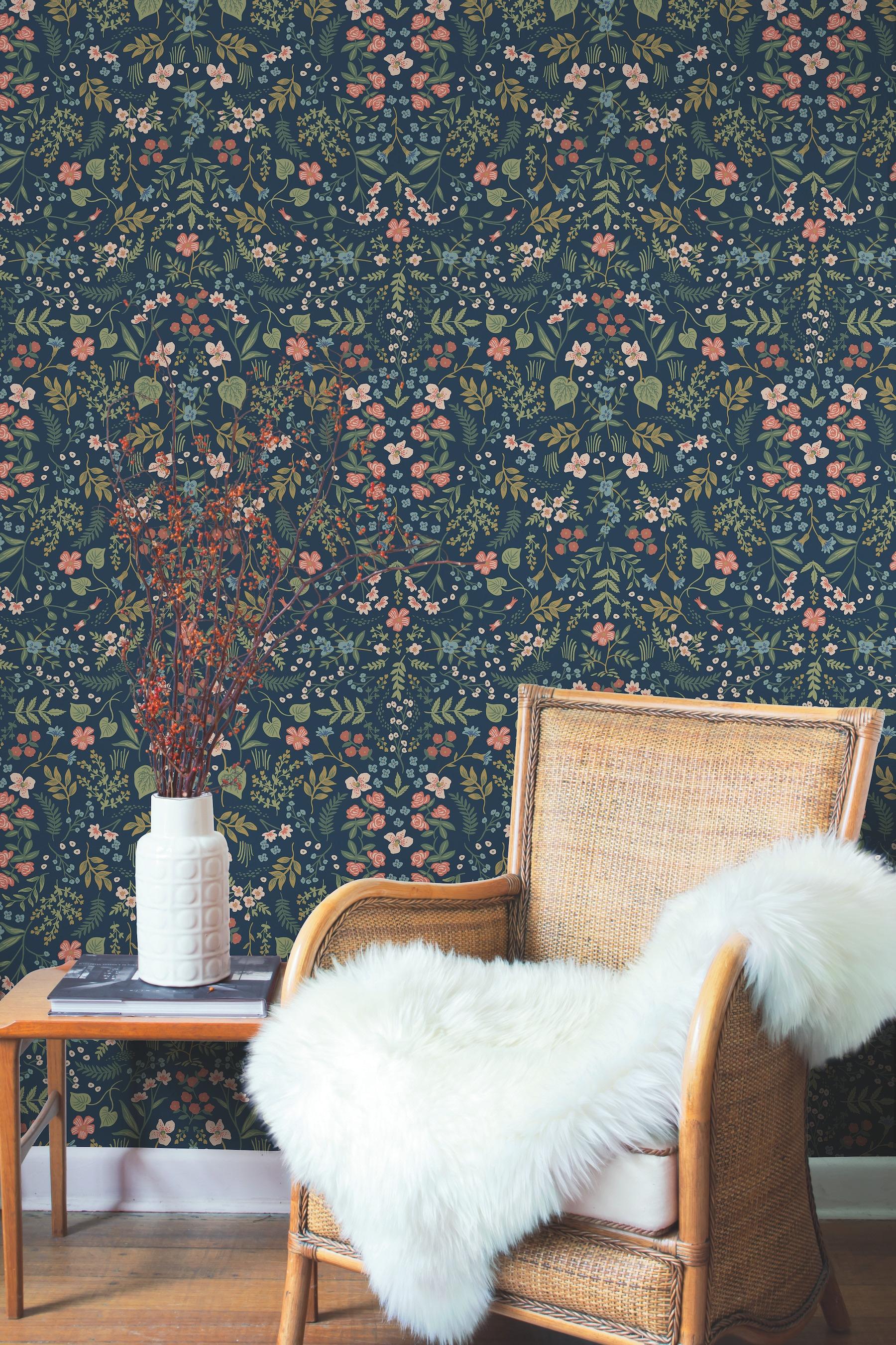 Rifle Paper Co. Wildwood 27' L x 27" W Wallpaper