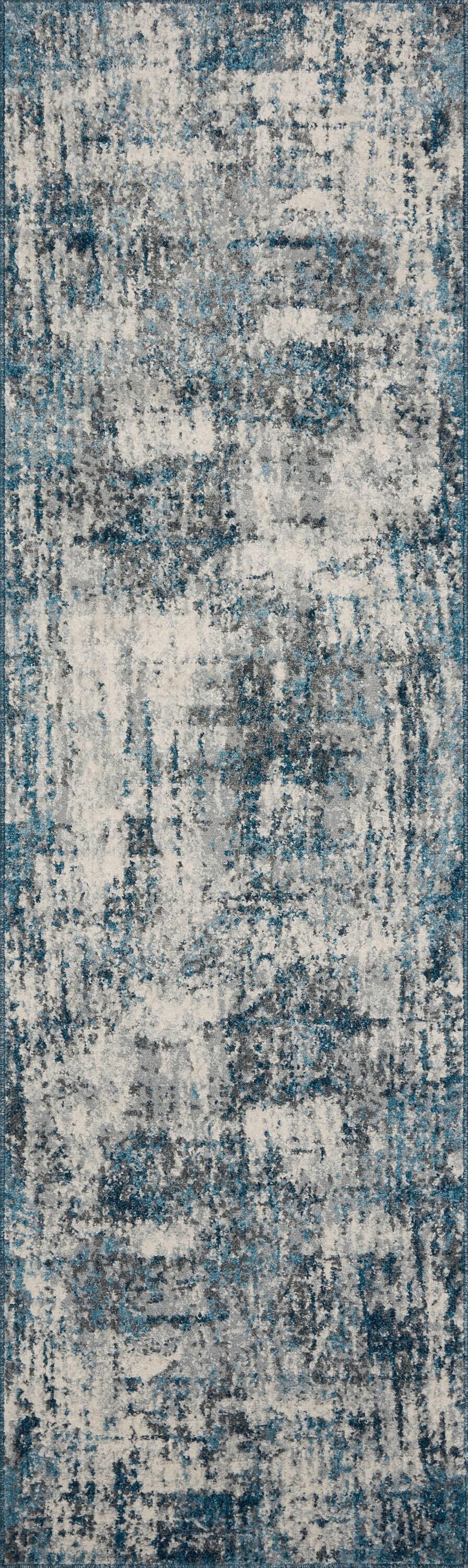 Loloi II Austen AUS-01 Abstract Natural / Ocean Area Rug 2'-4" x 8'-0"