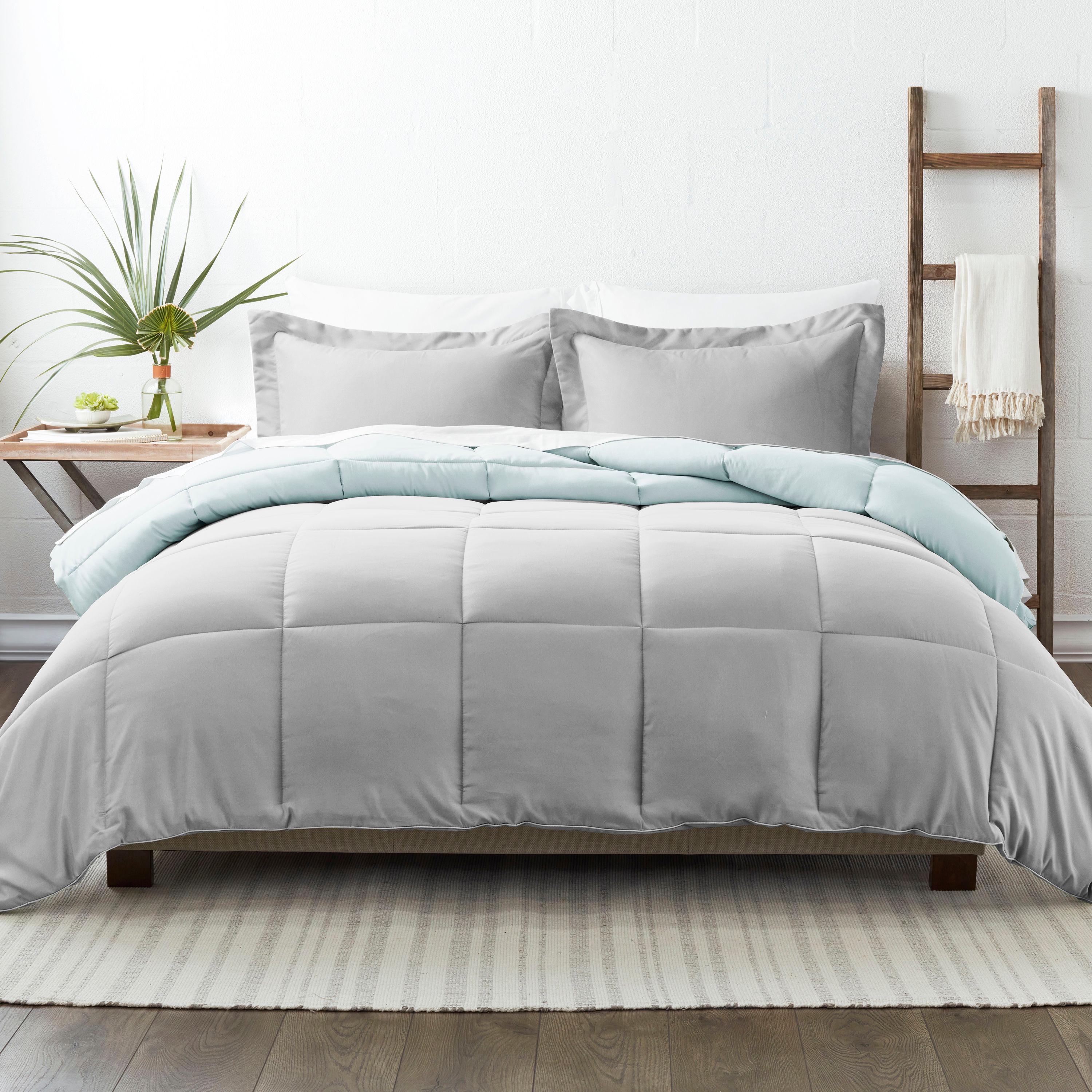 Reversible Down-Alternative Comforter Bedding Set