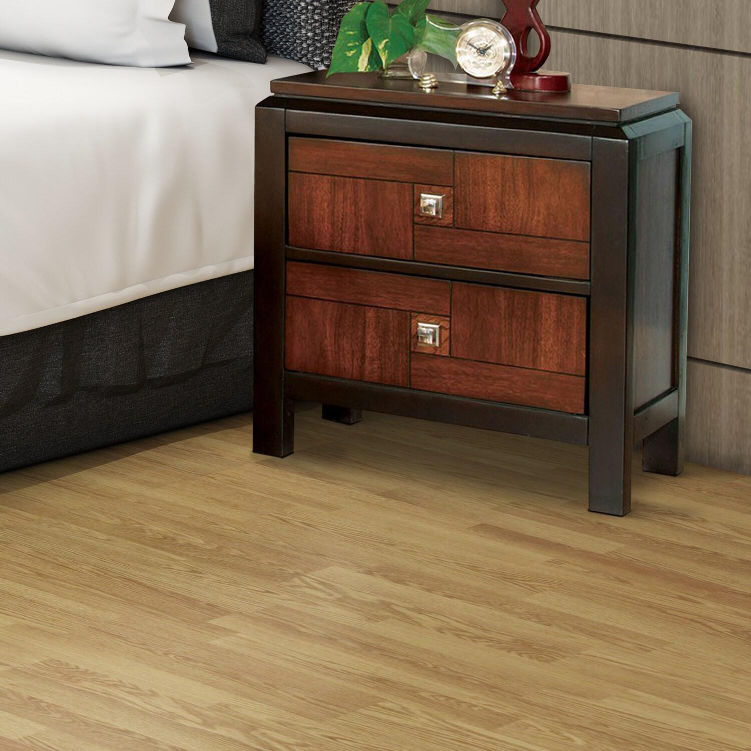 Patra Acacia & Walnut 2-Drawer Transitional Nightstand