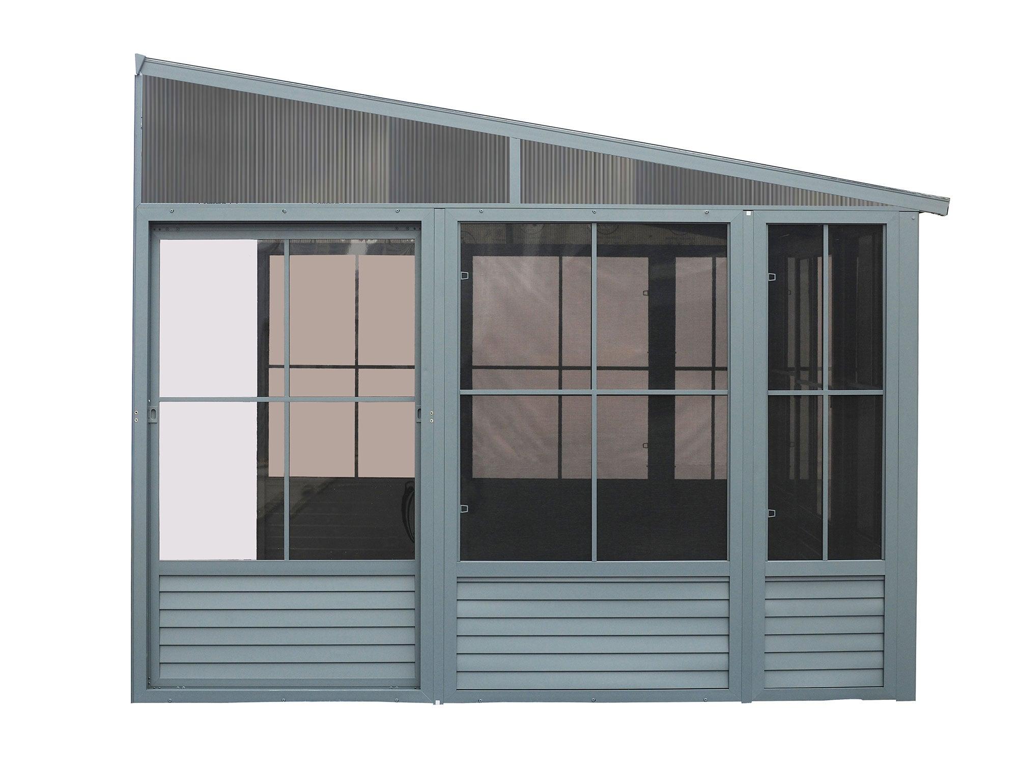 Gazebo Penguin Florence Wall-Mounted Solarium with Metal Roof