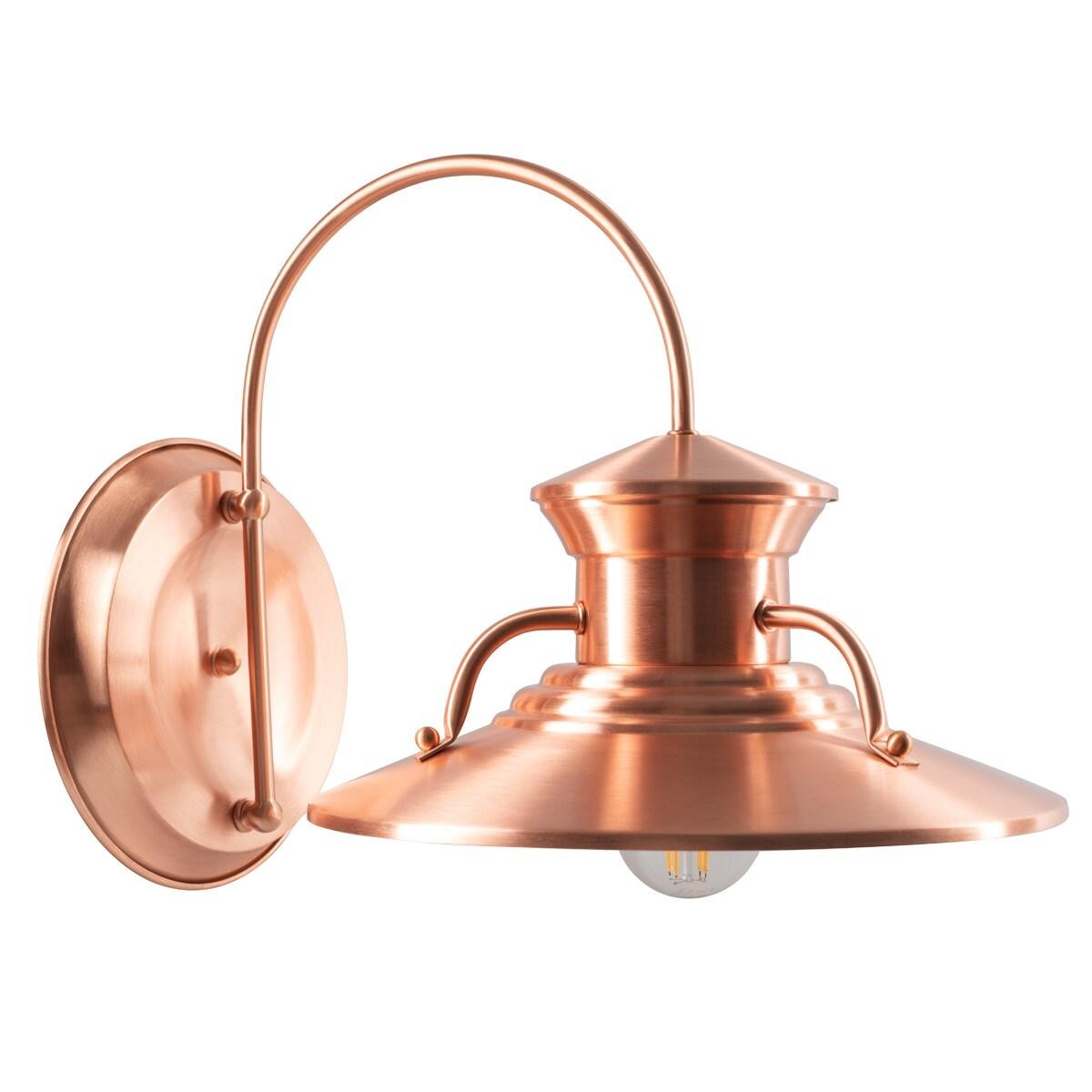 Norwell Lighting Budapest Outdoor Wall Sconce - 12 x 12.5 Copper Copper Painted