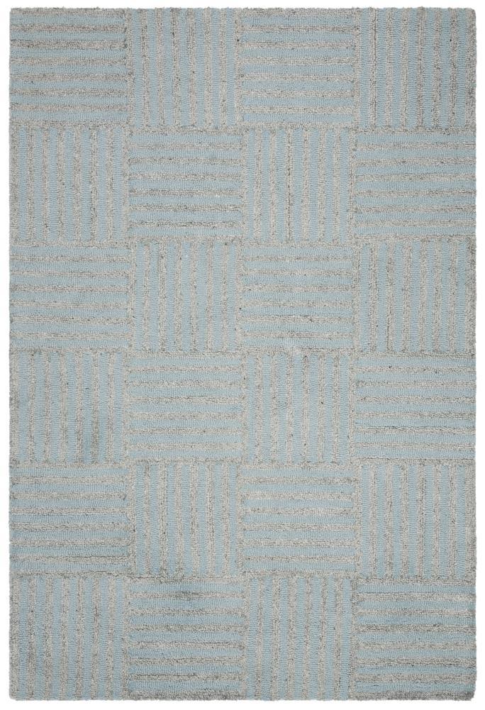 Abstract ABT602 Handmade Indoor Area Rug - Blue/Grey - 5'x8' - Safavieh
