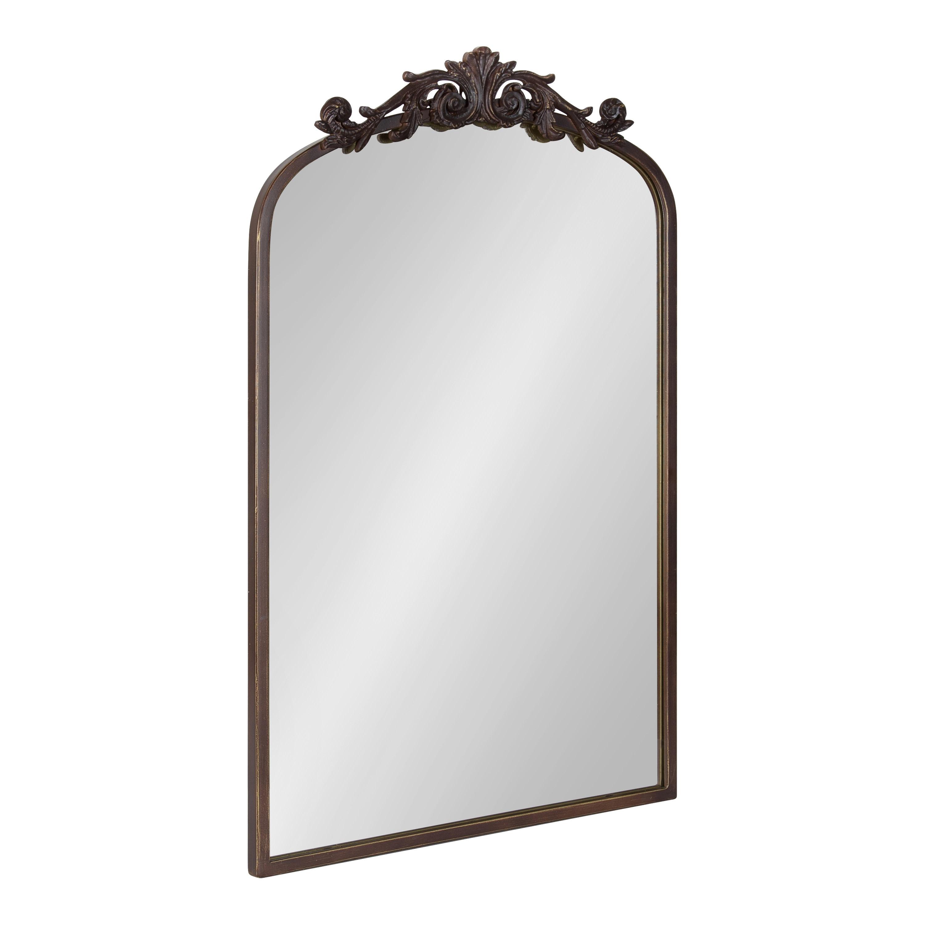 19" x 30.7" Arendahl Traditional Arch Decorative Wall Mirror Bronze - Kate & Laurel All Things Decor