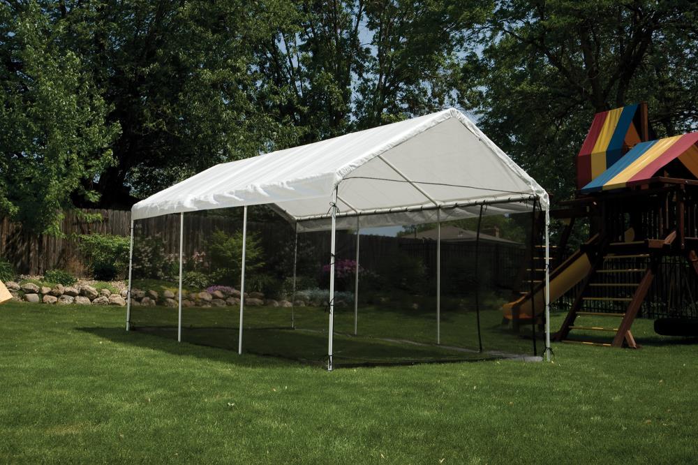 ShelterLogic MaxAP ShelterLogic Black Fabric Screen for Canopy