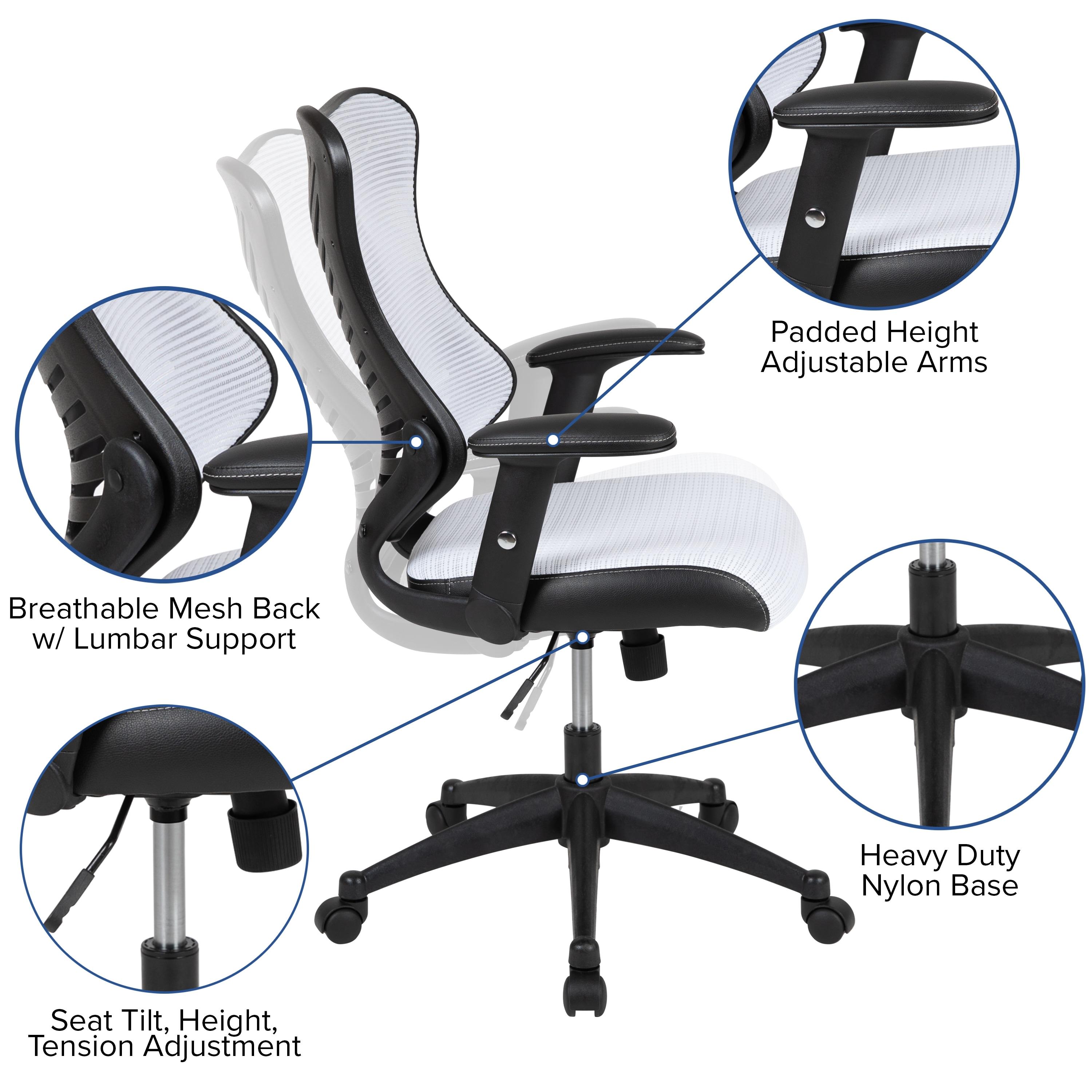 Siwar High-Back Designer Ergonomic Office Chair with Adjustable Armrests by Flash Furniture