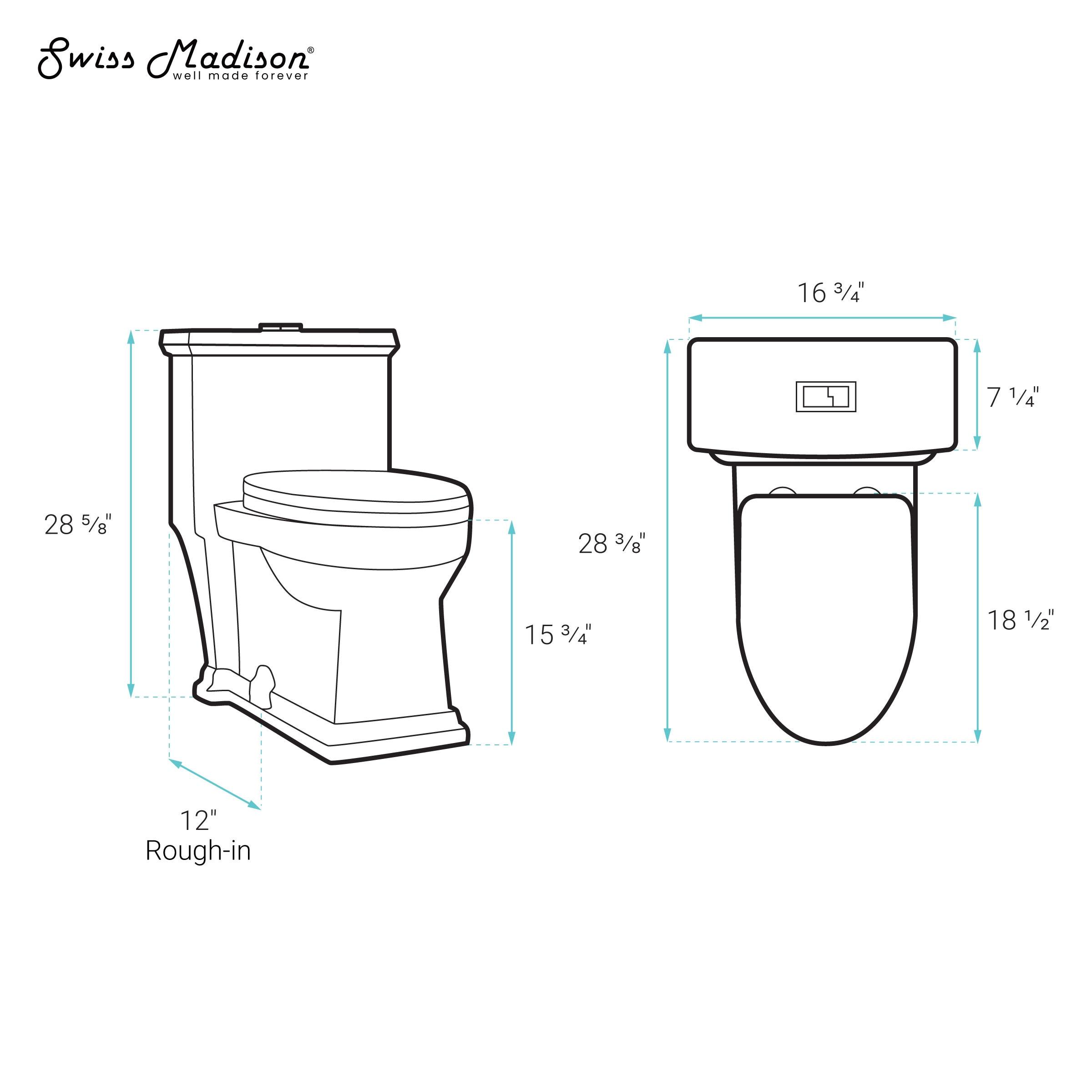 Lausanne One-Piece Elongated Toilet Dual-Flush 1.1/1.6 gpf