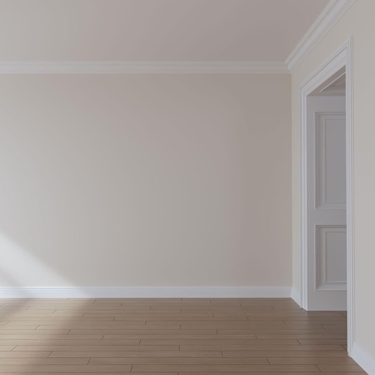 Ekena Millwork 4 7/8"H x 4 3/8"P x 6 1/2"F x 94 1/2"L Strasbourg Traditional Crown Moulding