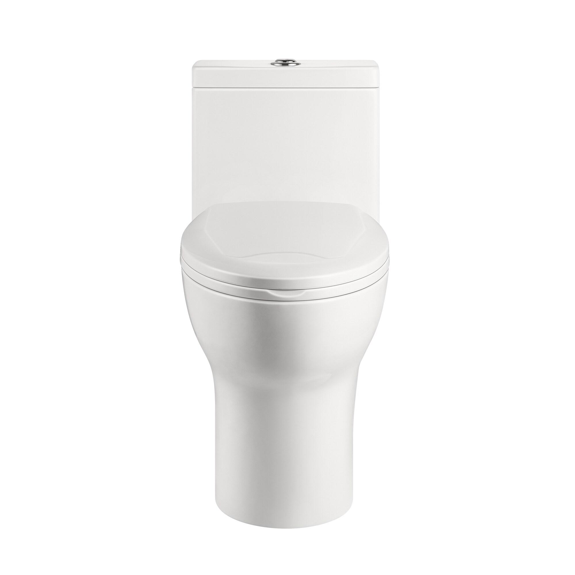 Ally Standard Bathroom Toielt, Modern Toilet with Comfort Chair Height Floor Mounted(Seat Included)