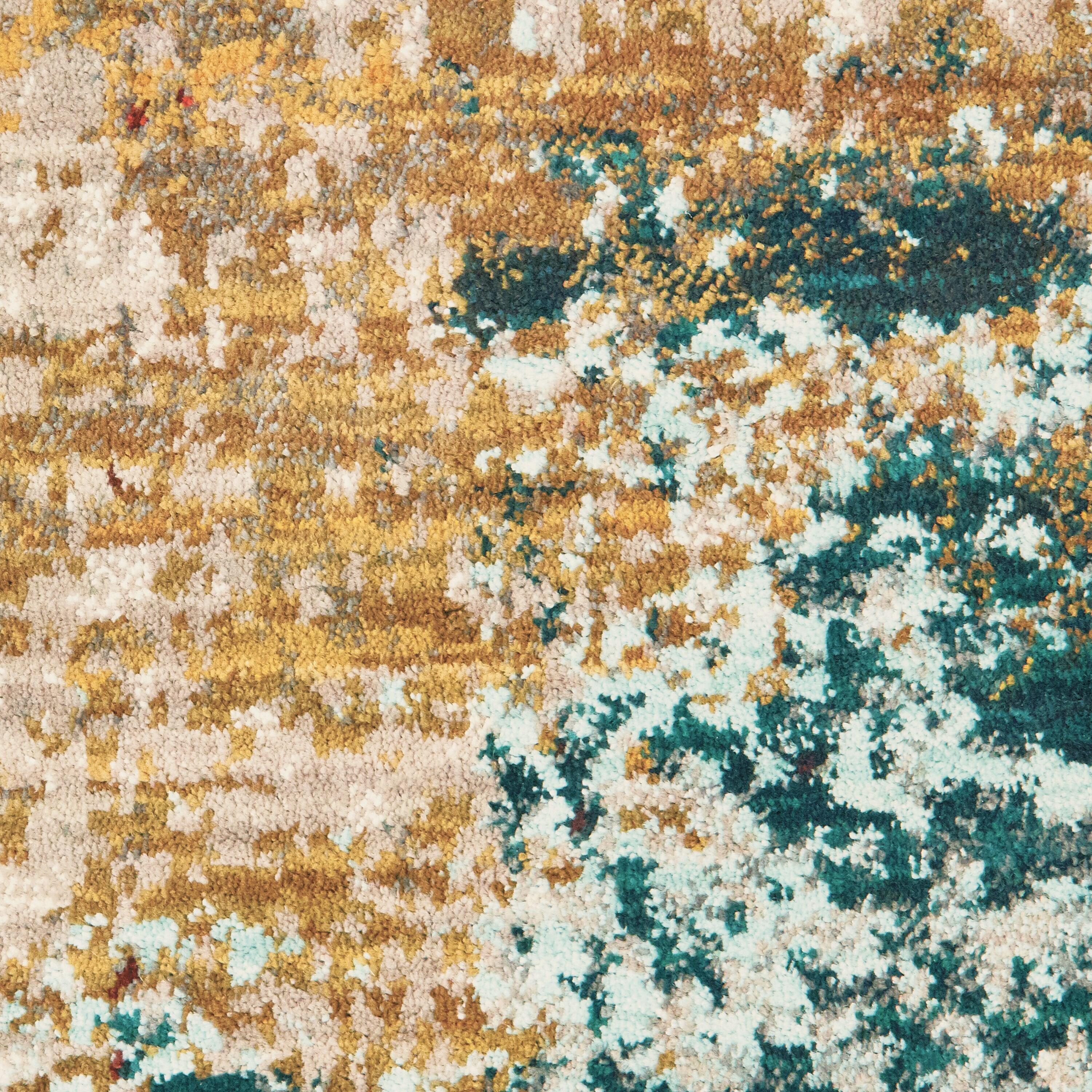 Moretti Birani Area Rug 6365A Blue Rusted Worn 7' 10" x 10' 10" Rectangle