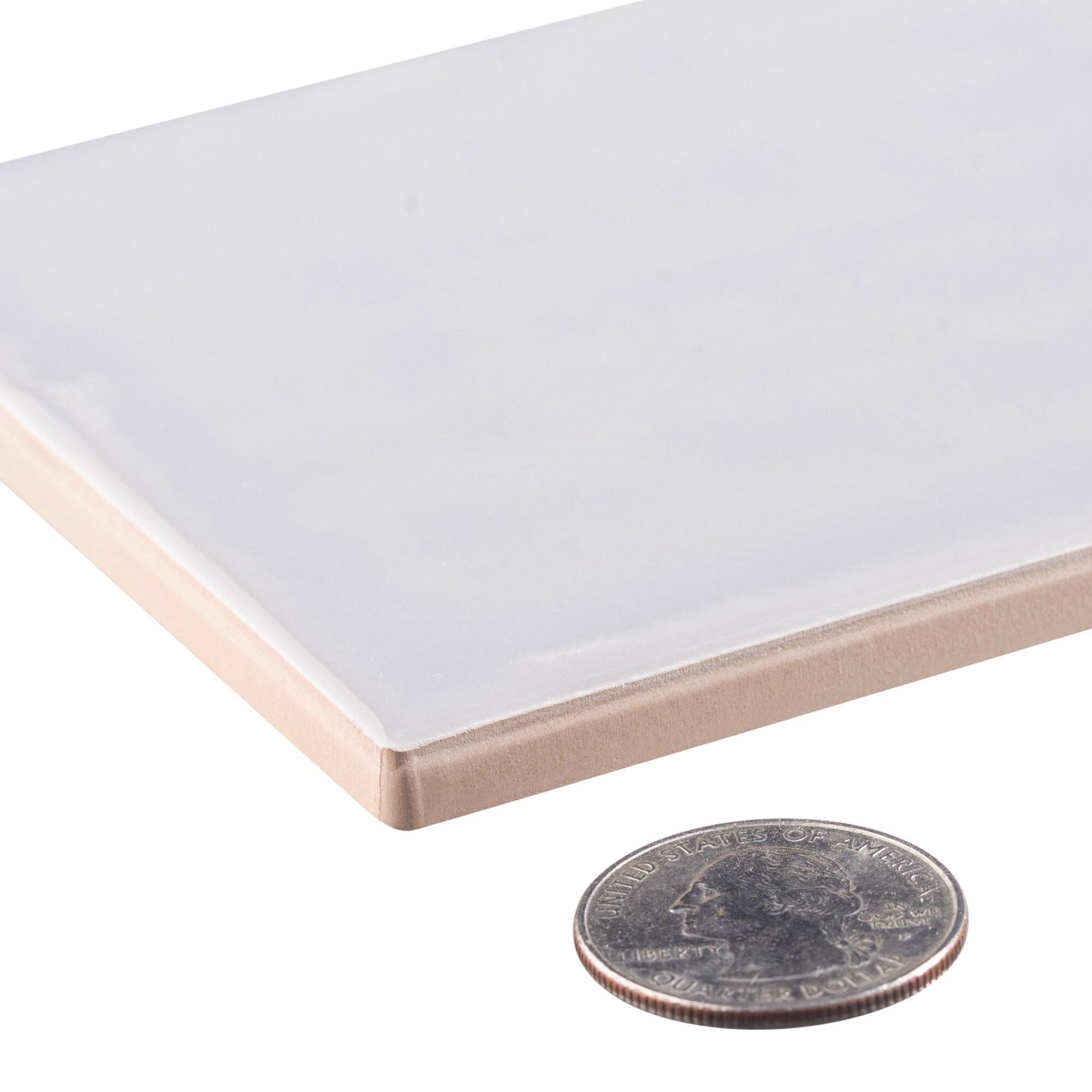 Andova Perfecto-Marvelli 4-in. x 16-in. Subway Textured Glossy Ceramic Wall Tile