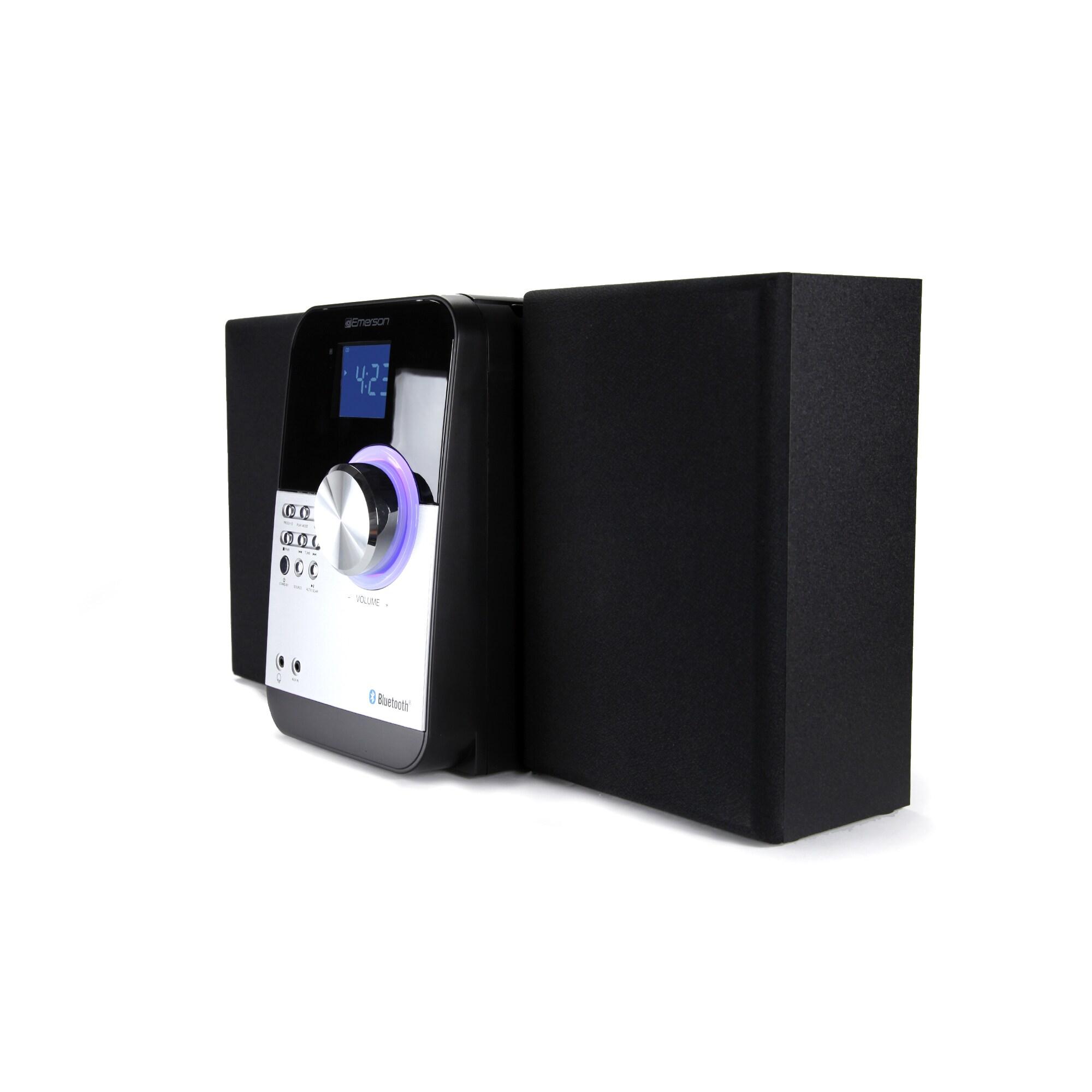 Emerson Emerson ES-4000 CD & MP3 Bluetooth FM Radio Microsystem, Black
