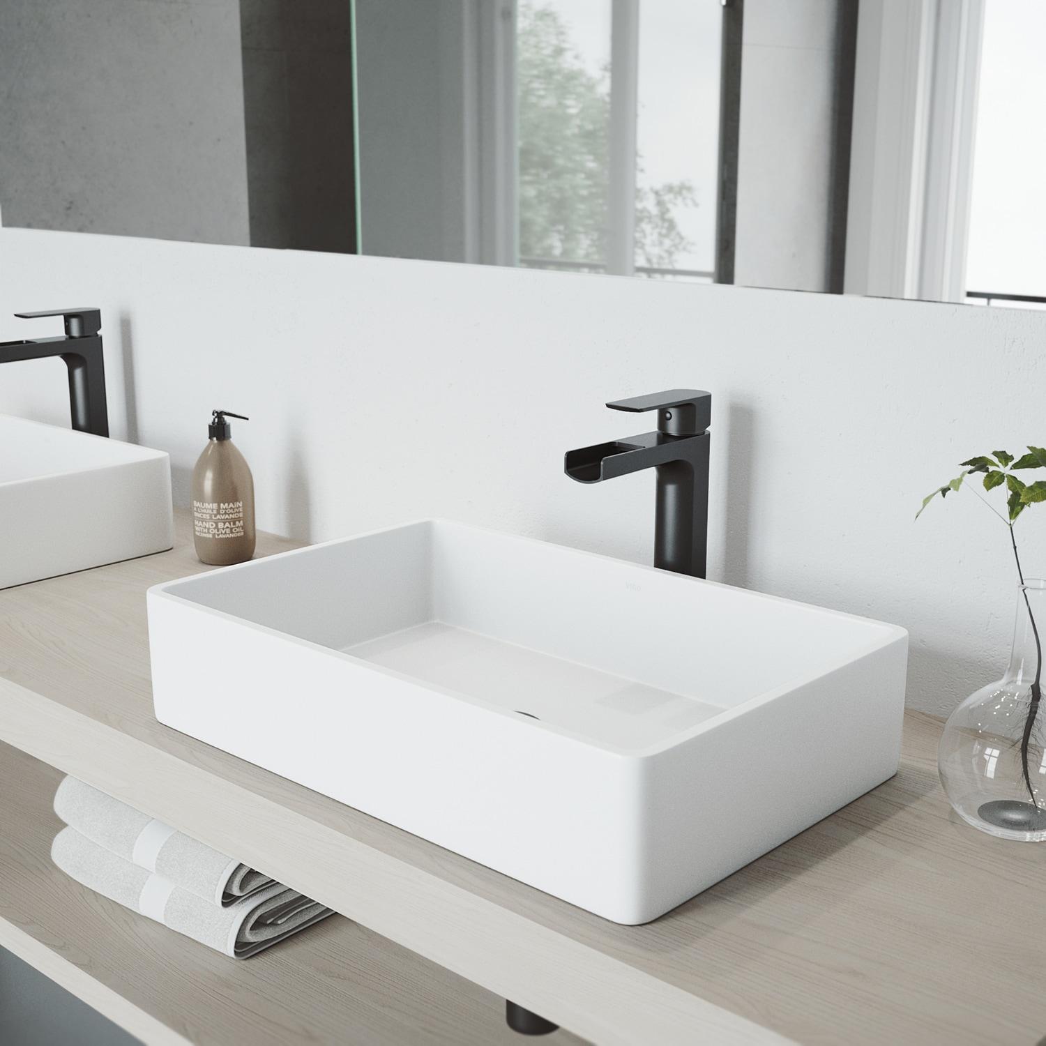 Amada Single Handle Vessel Sink Bathroom Faucet