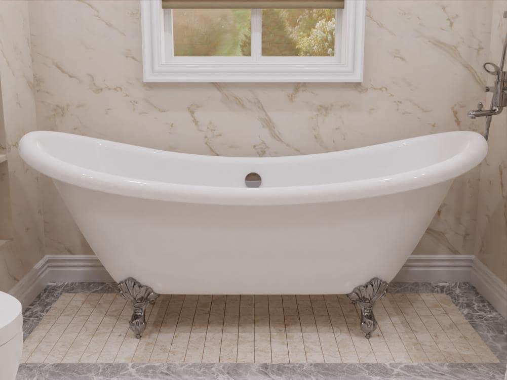 Belissima Series 69.29'' x 28.35'' Freestanding Soaking Acrylic Bathtub