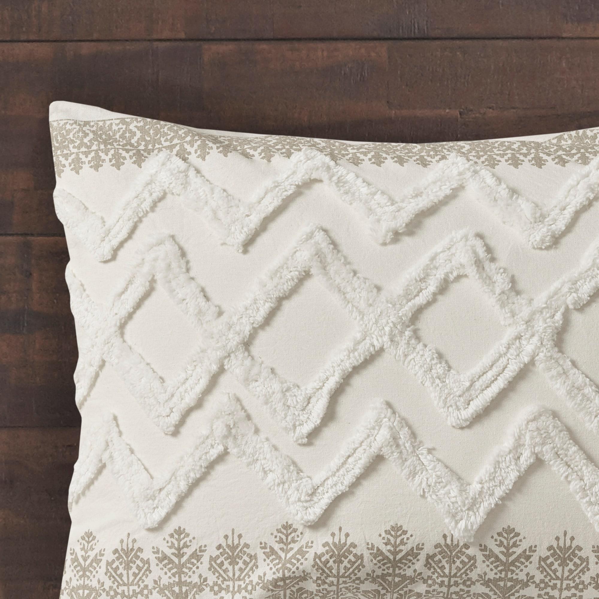 INK+IVY Mila 3 Piece Cotton Comforter Set with Chenille Tufting