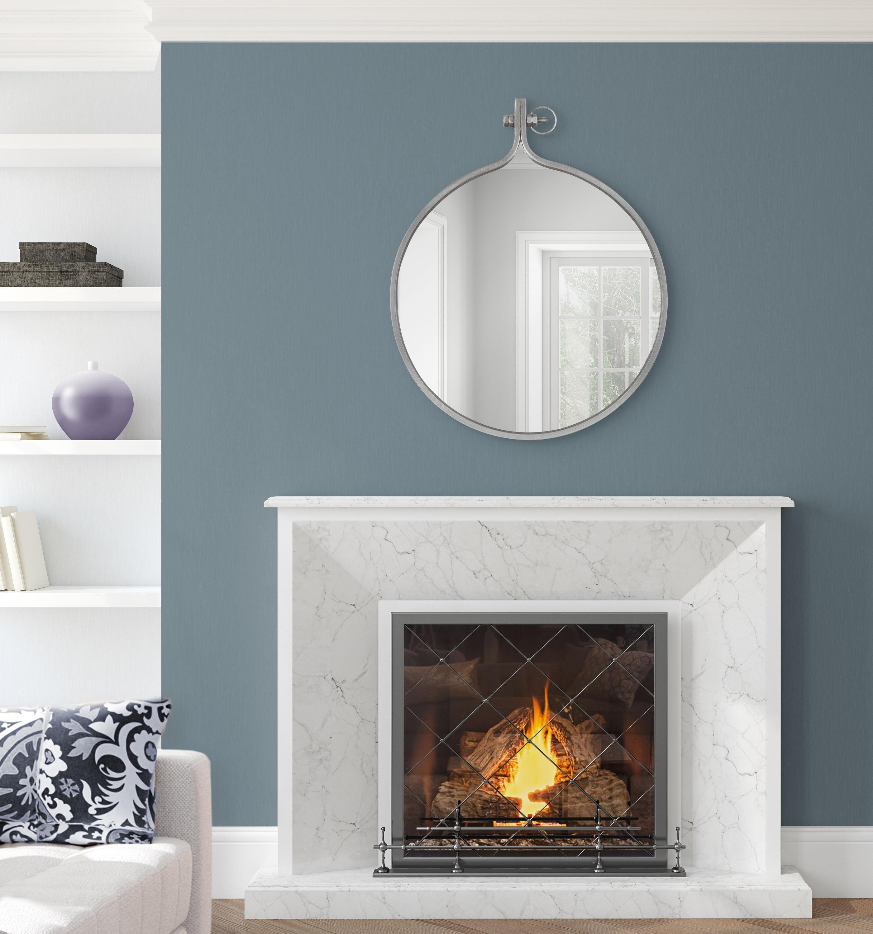 23.5" x 28.5" Yitro Irregular Wall Mirror Silver - Kate & Laurel All Things Decor: Vintage Farmhouse Style, Easy to Hang