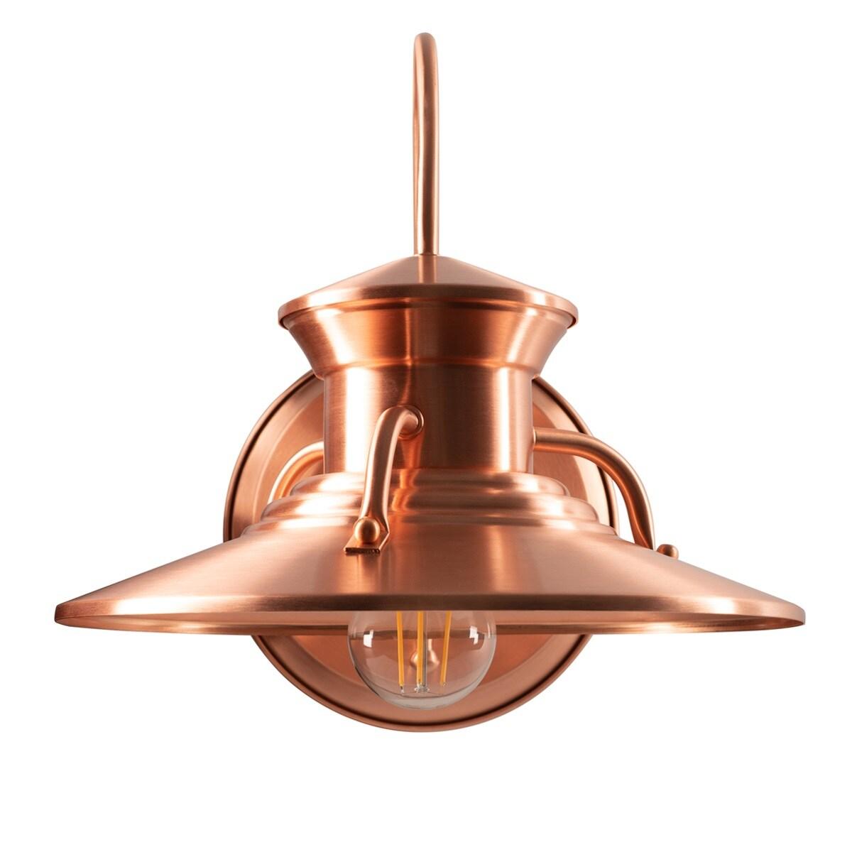 Norwell Lighting Budapest Outdoor Wall Sconce - 12 x 12.5 Copper Copper Painted