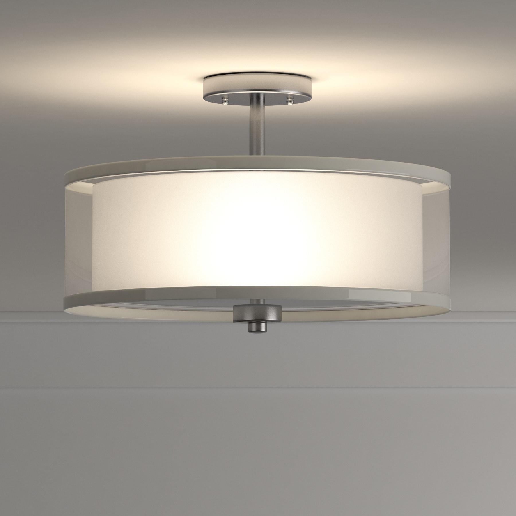 Minka Lavery - Parsons Studio - 3 Light Semi-Flush Mount in Transitional Style -