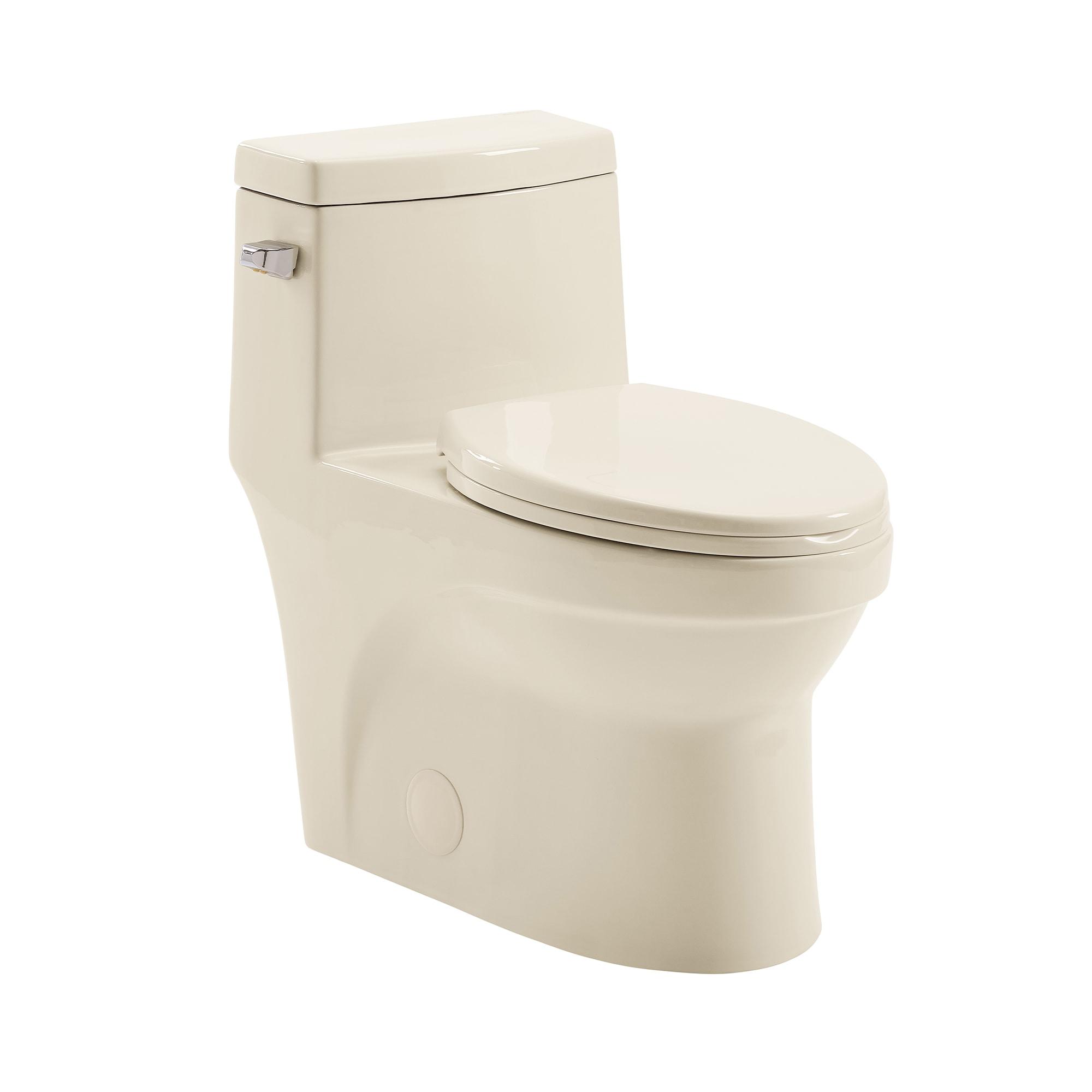 Bisque High Efficiency Elongated One Piece Toilet