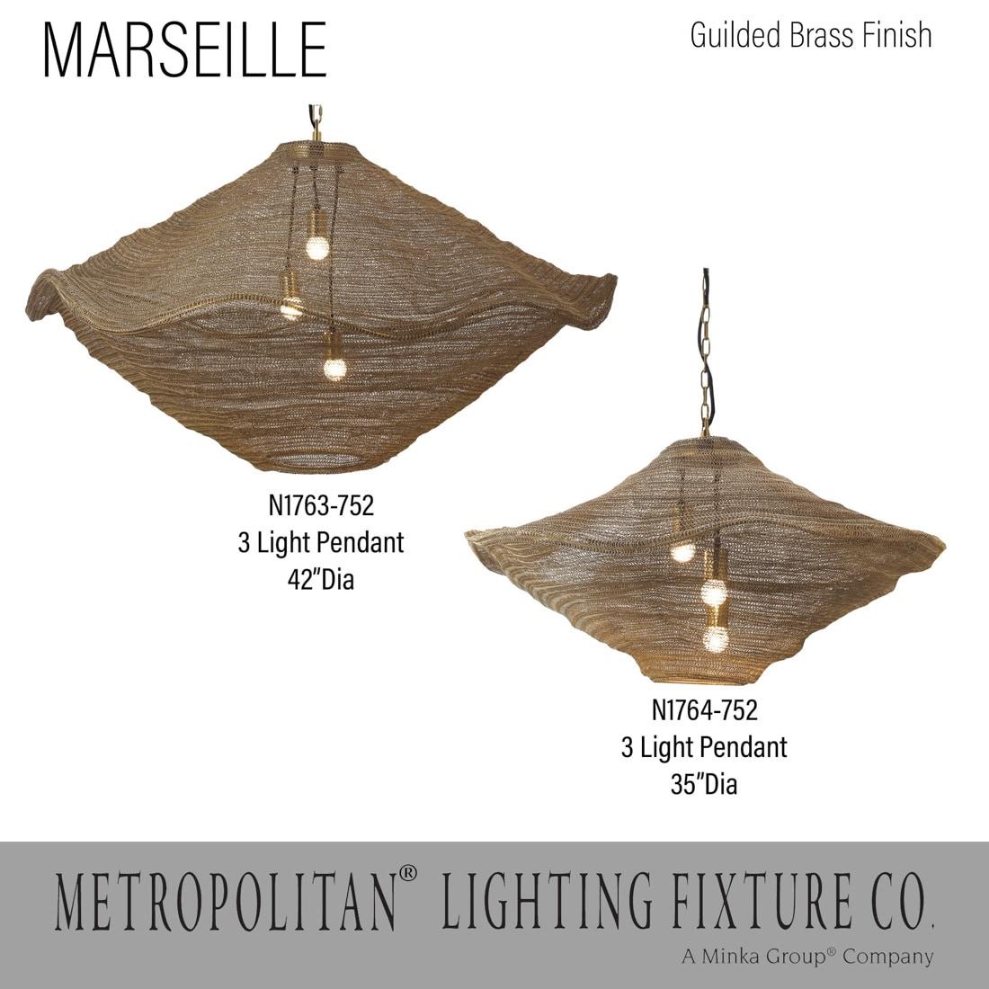 Small 1 Light Pendant In Gilded Brass Finish