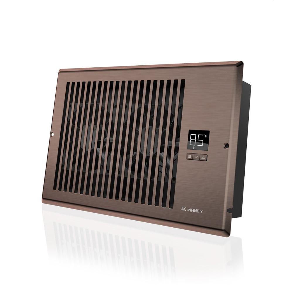 AC Infinity AIRTAP T6 Bronze, Register Booster Fan for 6” x 10” Register Holes, Improves Heating & Cooling Vents, Quiet 10-Speeds, Bluetooth App Control Data Alerts