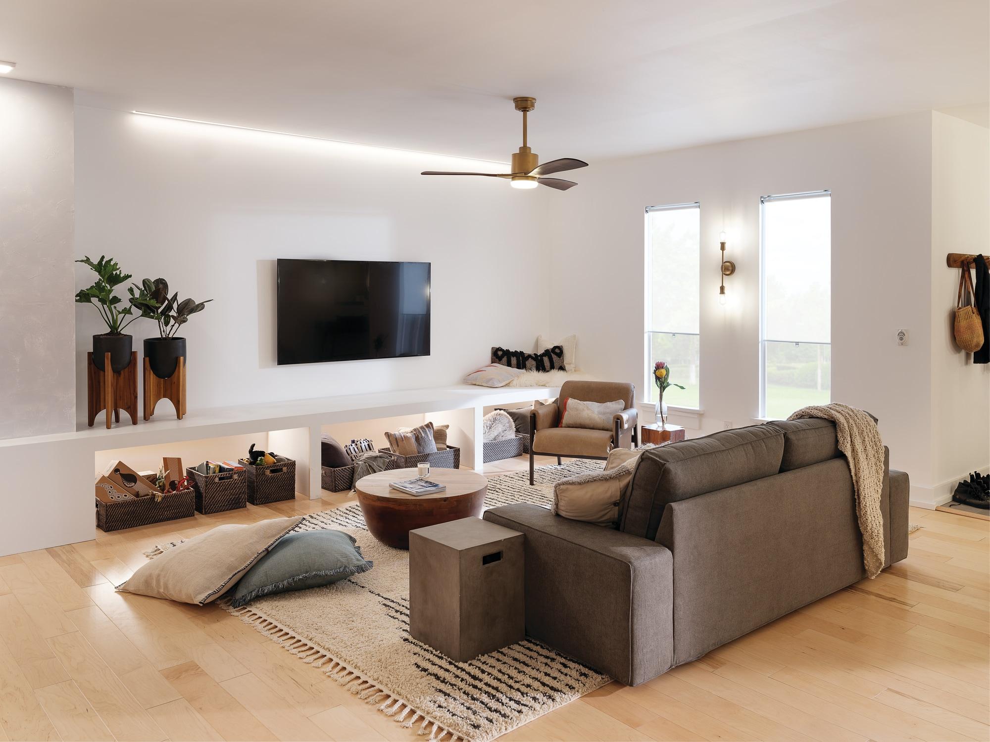 Kichler Lighting - Ceiling Fan - Ridley II - Ceiling Fan with Light Kit - 52