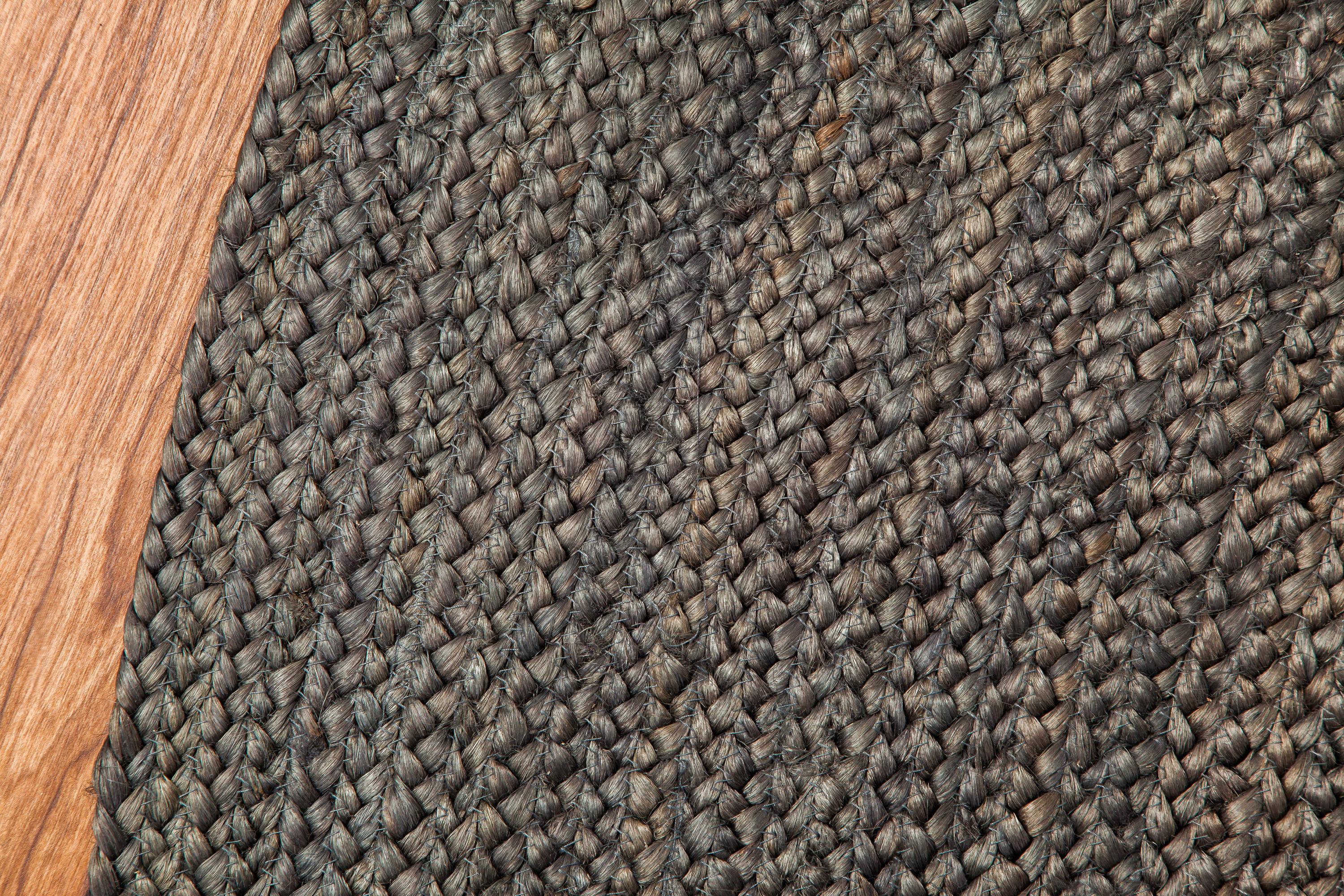 4'x4' Solid Area Rug Gray - Anji Mountain
