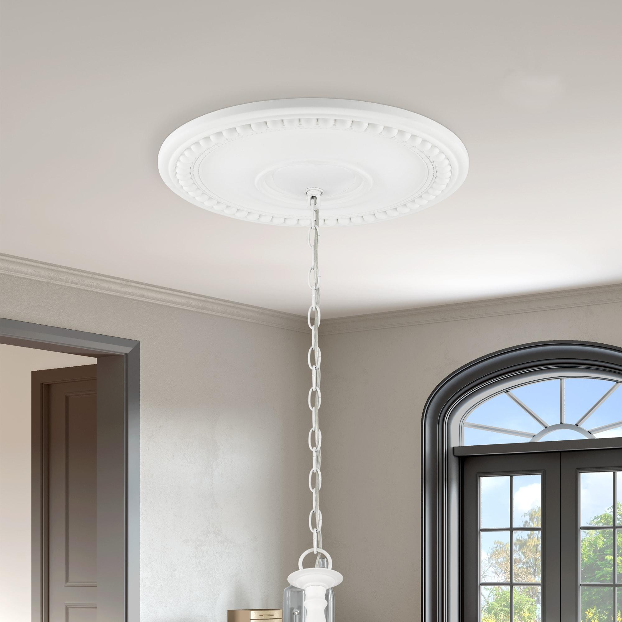82074-03-Livex Lighting-Wingate - Ceiling Medallion in Style - 20 Inches wide by 1.5 Inches high-White Finish